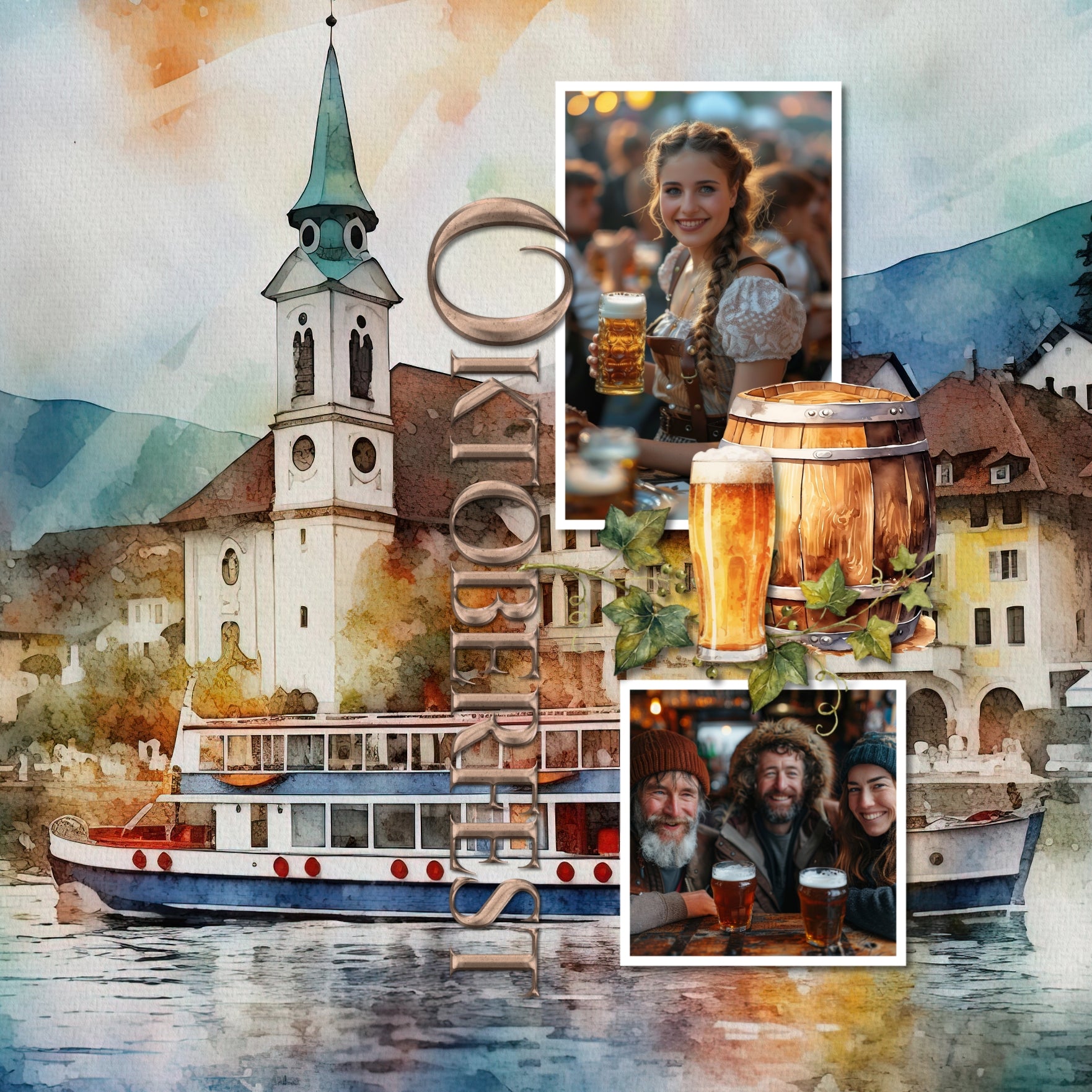 Planes, trains, and automobiles! Add beautiful watercolor transportation themed embellishments and background papers by Lucky Girl Creative digital art to all your travel digital scrapbooking pages! Embellishments include airport, tower, airplane, plane, aircraft, prop plane, commercial airliner, passenger plane, cat, dog, map, car, automobile, taxi, sports car, London taxi, beach bag, cruise ship, cruise liner, ferry, boat, sailboat, brick, bridge, castle, bells, church, skyscraper, bus, tour bus
