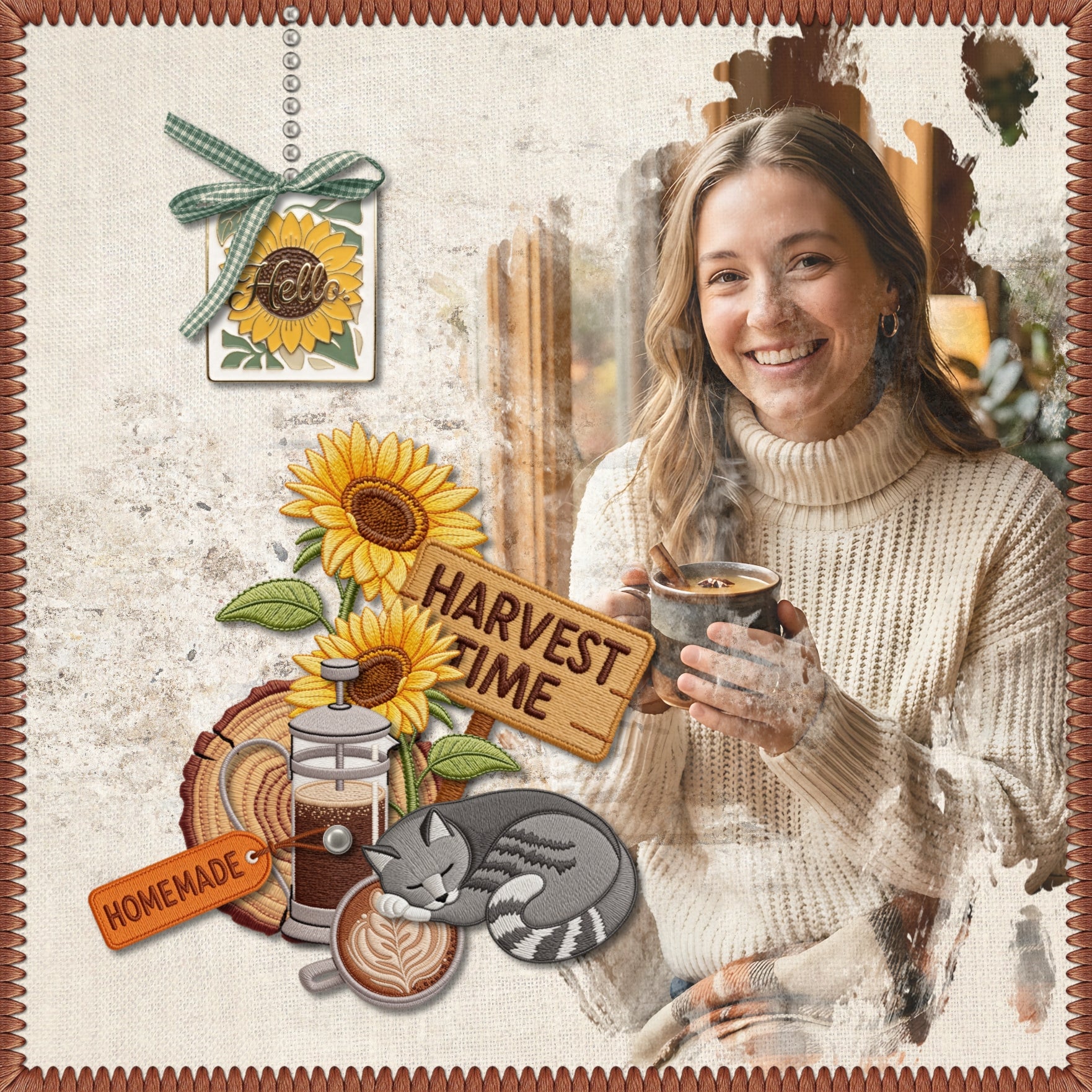 Celebrate the cozy charm of autumn with playful embroidered patch embellishments by Crafty Clover digital art! Featuring finely stitched patch designs, these fun, fall digital embellishments are perfect for adding a touch of fall magic to your creative projects. Whether you're capturing pumpkin patch adventures, apple-picking outings, hayrides, Halloween fun, or those beautiful crisp autumn days, these delightful embellishments bring seasonal personality and playful charm to every page.