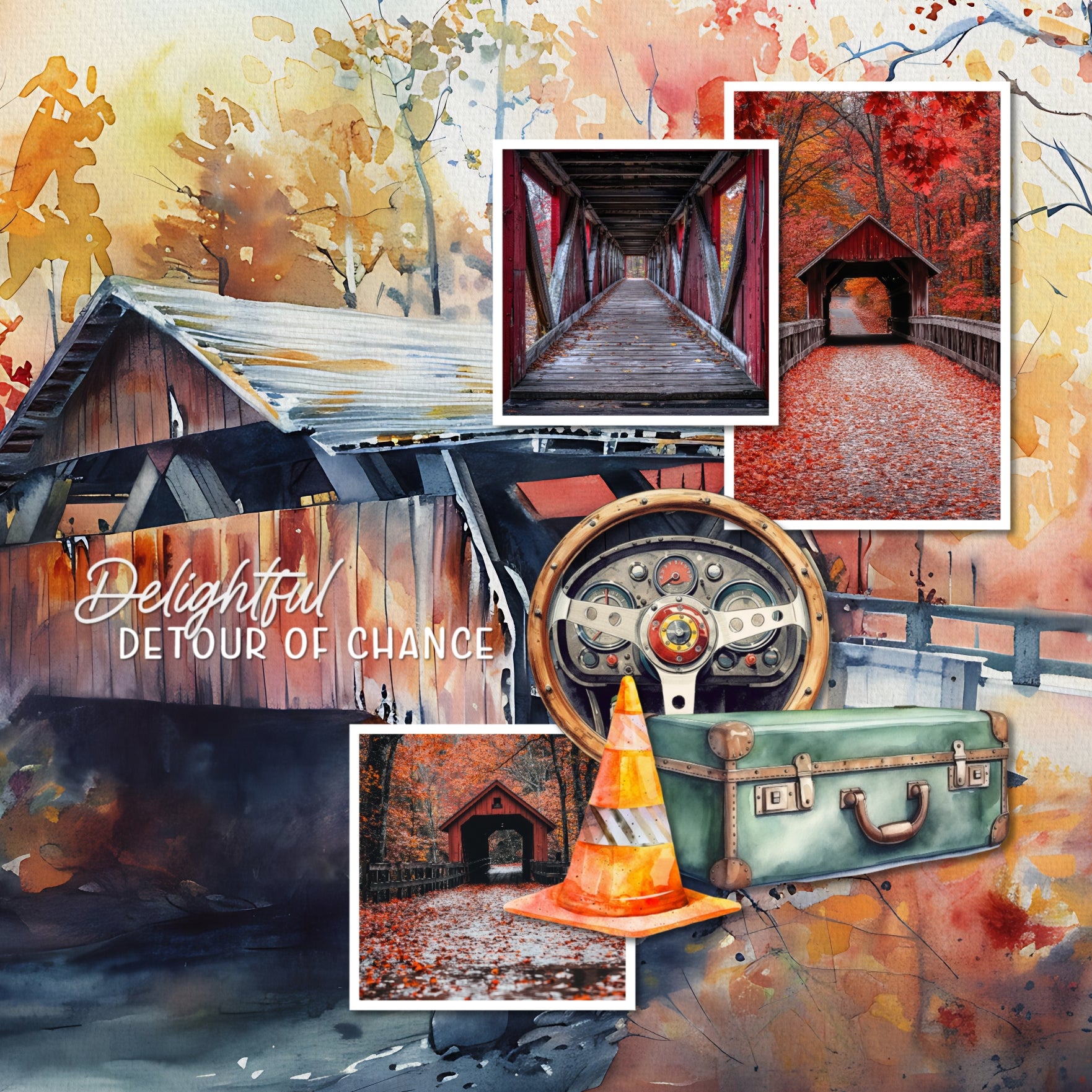 Planes, trains, and automobiles! Add beautiful watercolor transportation themed embellishments and background papers by Lucky Girl Creative digital art to all your travel digital scrapbooking pages! Embellishments include airport, tower, airplane, plane, aircraft, prop plane, commercial airliner, passenger plane, cat, dog, map, car, automobile, taxi, sports car, London taxi, beach bag, cruise ship, cruise liner, ferry, boat, sailboat, brick, bridge, castle, bells, church, skyscraper, bus, tour bus