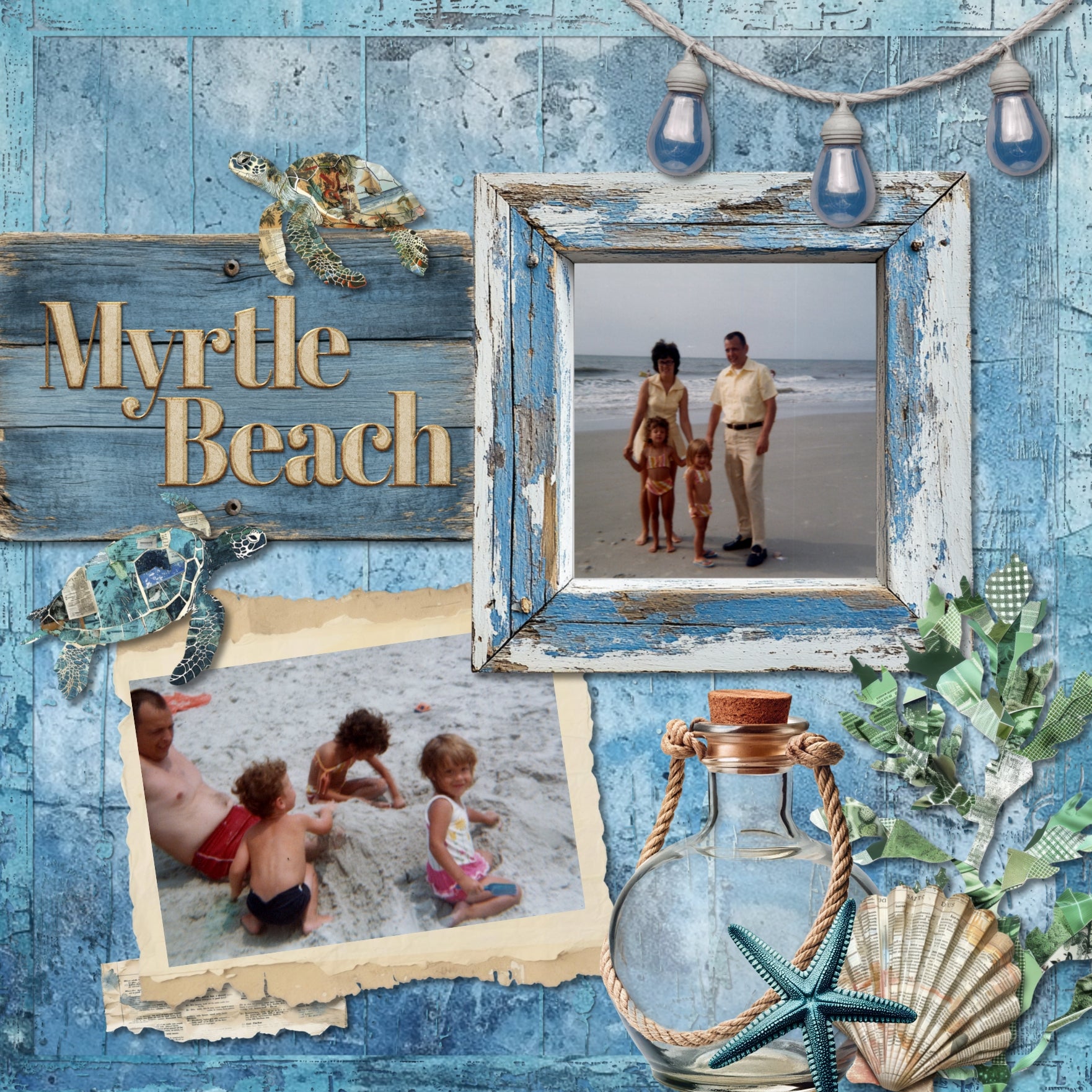 Love distressed wood backgrounds? Now you can create your own with these Enhanced Digital Art Easy Mask Frame Effects and Overlay Embellishments by Lucky Girl Creative digital art for digital scrapbooking. Perfect for beach vacations, western and farm pages, and so much more! With 24 unique grunge wood textures, these designs can be used as is, filled with paper, colorized, or used as Blend effects. Now you can design your own backgrounds! Make subtle or bold - the choice is yours! 
