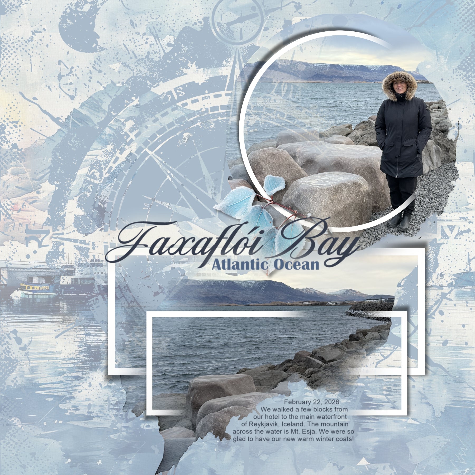 Travel Map Easy Masks & Overlays Digital Scrapbook Kit