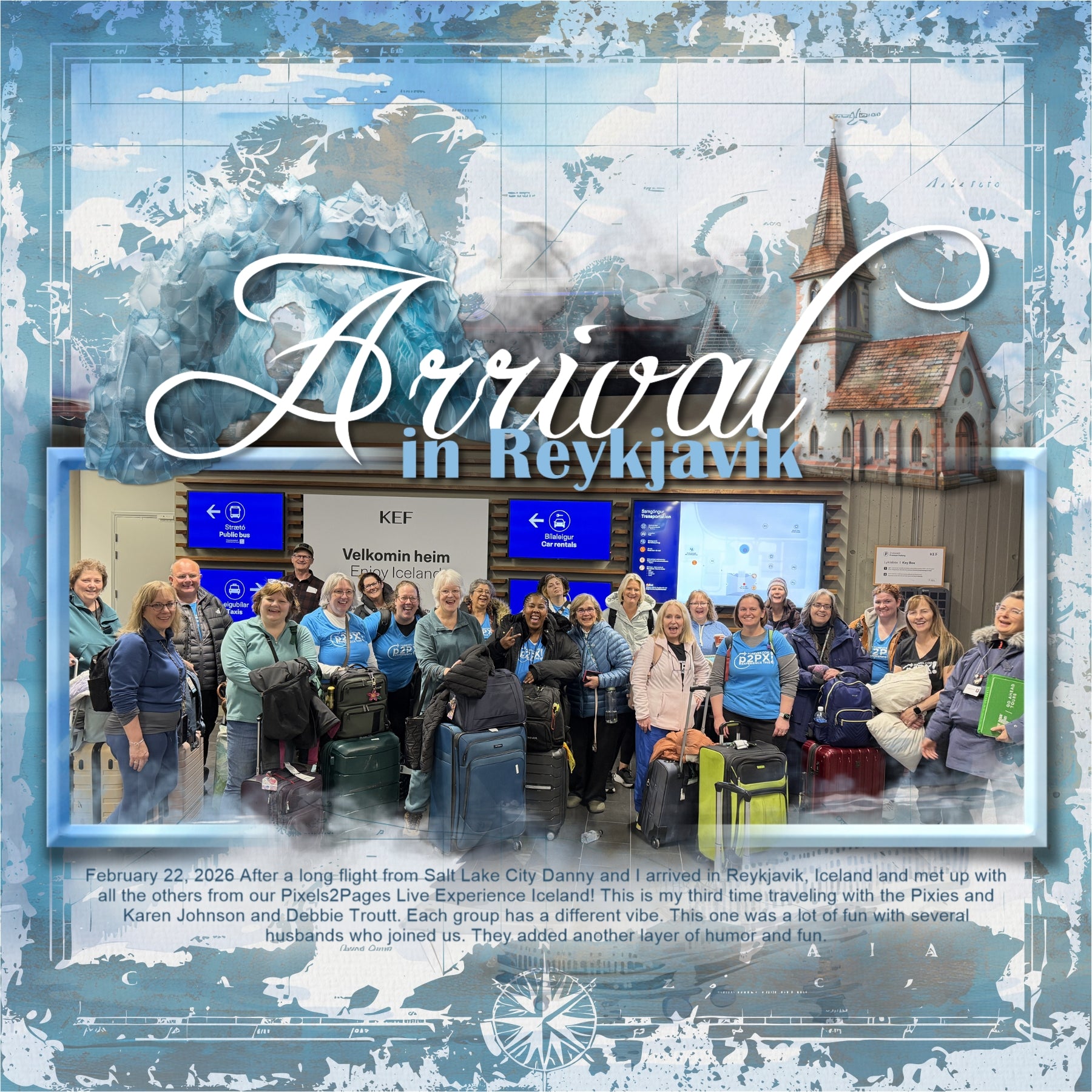 Travel Map Easy Masks & Overlays Digital Scrapbook Kit
