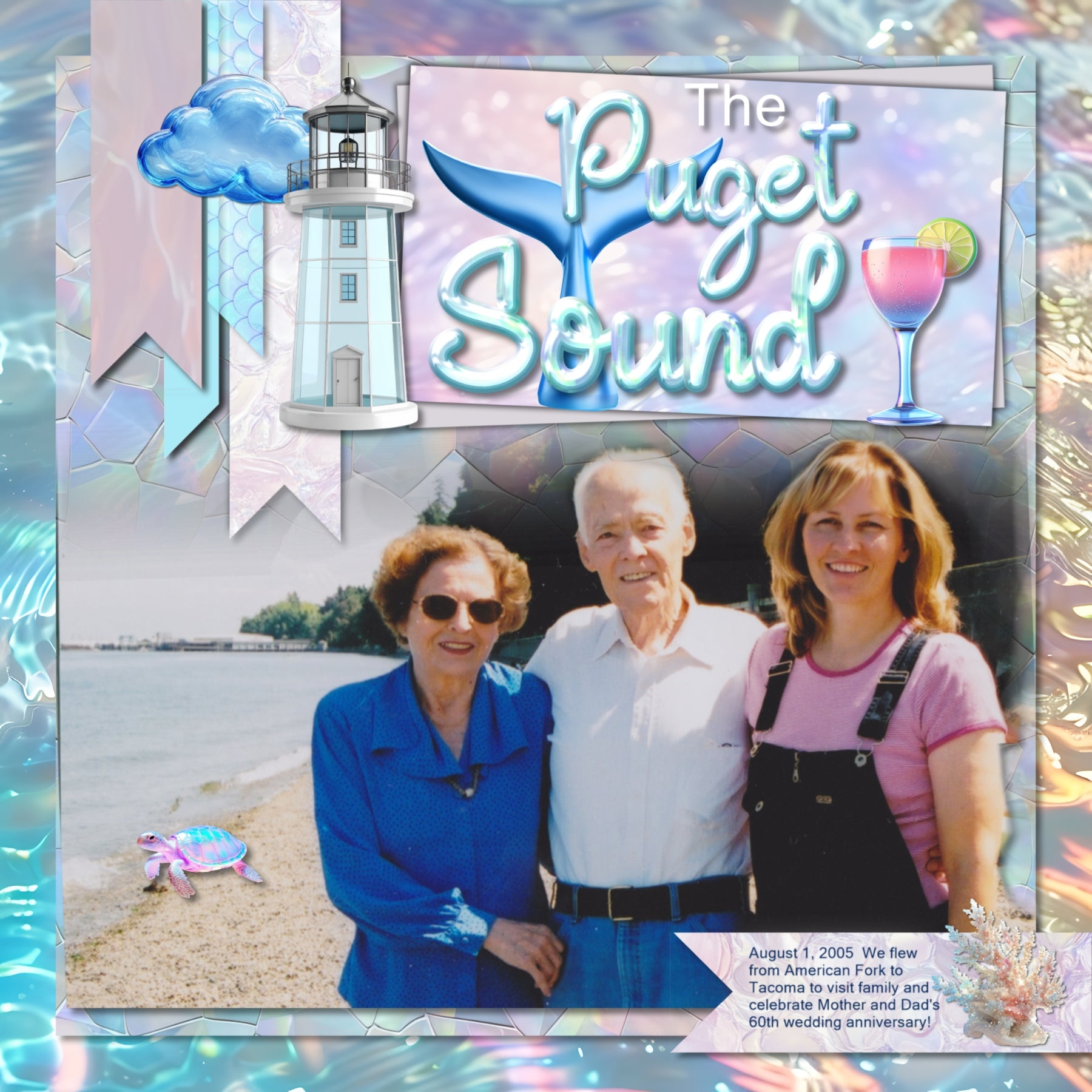 Shiny and fun, these iridescent embellishments, holographic papers, clusters, stickers, and alpha set by Lucky Girl Creative digital art are great for adding a playful touch to all your dreamy beach pages. Embellishments include airplane, anemone, seagull, crab, dolphin, fish, cuttlefish, flamingo, jellyfish, lobster, octopus, sea turtle, shark, squid, whale, beach bag, sailboat, boat, bubble, moon, clam, cloud, rock, cocktail, tropical drink, compass, coral, flip flops, flower, heart, ice cream, sundae