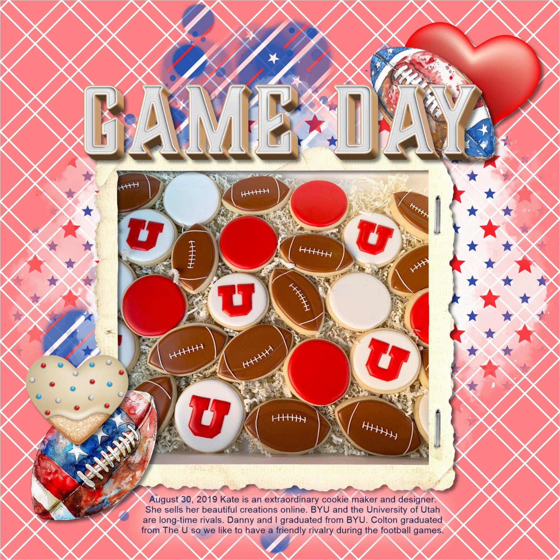 Add these sweet embellishments, bold patterned papers, clusters, and alpha sets by Lucky Girl Creative digital art to all your holiday digital scrapbooking pages! In hues of red, white, and blue, these sweet embellishments add so much fun to all your Independence Day projects including greeting cards and holiday decor. Great for vacations and holiday travel to America, too! Embellishments include candy box, cake pop, candy, candle, hard candy, chocolate, candy cane, caramel, maple, chocolate, beaver