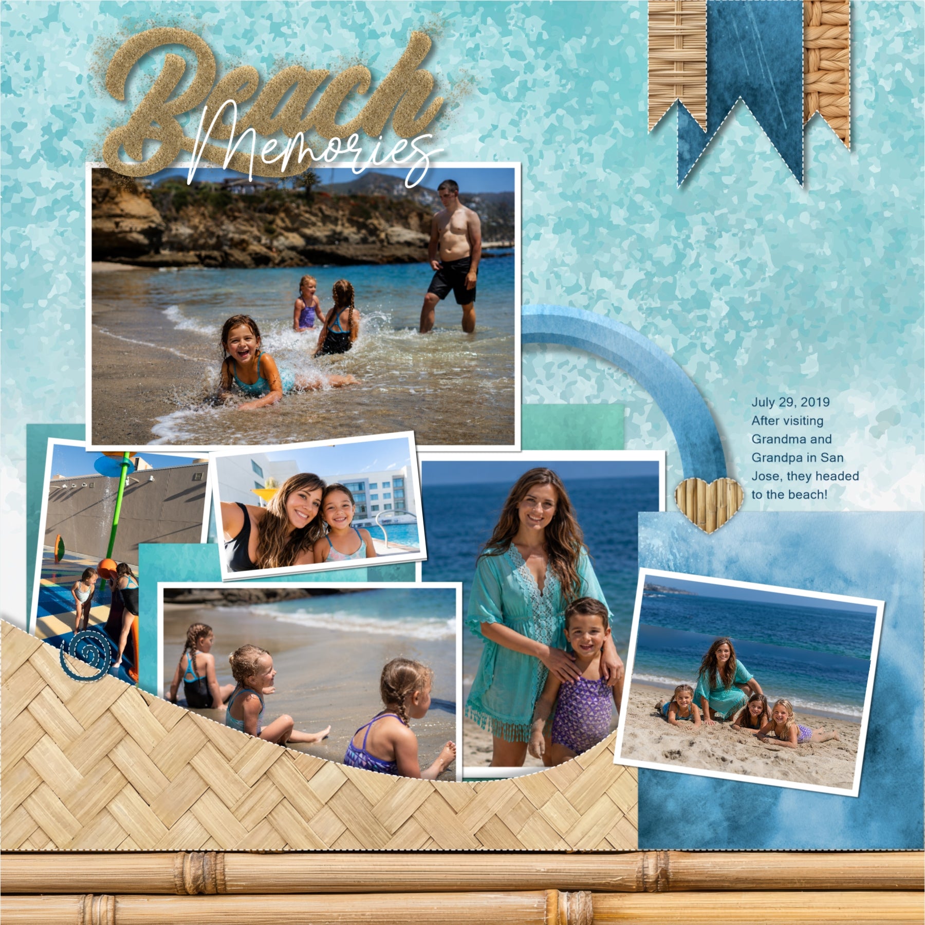 Shore Sophistication Mini Digital Scrapbook Kit