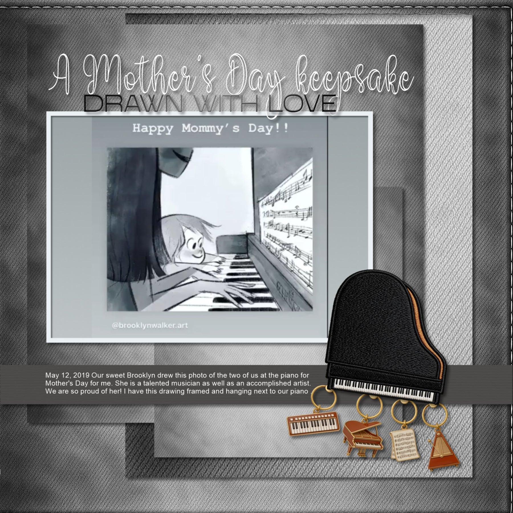 Document your memories with these fun music and instrument themed embroidered patches by Crafty Clover digital art for digital scrapbooking! Great for classical music concerts, the theater, musicals, the symphony, and school programs. Embellishments include violin, bow, conductor, baton, cow bell, drum sticks, guitar pick, guitar, headphones, accordion, bagpipe, banjo, bar chimes, bassoon, cello, clarinet, conga drum, drums, cymbals, snare drum, tribal drum, Bongo drums, electric guitar, flute, French horn
