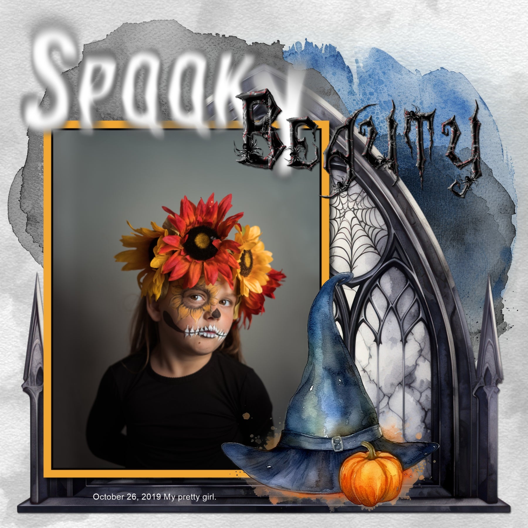 This creepy-crawly alphabet by Lucky Girl Creative digital art is perfect for adding a delightfully spooky touch to your Halloween digital scrapbooking pages. Whether you're spinning up eerie titles, creating wickedly wonderful word art, or adding a little arachnid-inspired charm to your scrapbook pages, this spider-themed alpha set is sure to make your creativity crawl to life! Perfect for Halloween scrapbook layouts, haunted house adventures, trick-or-treat memories, and spooky party invitations