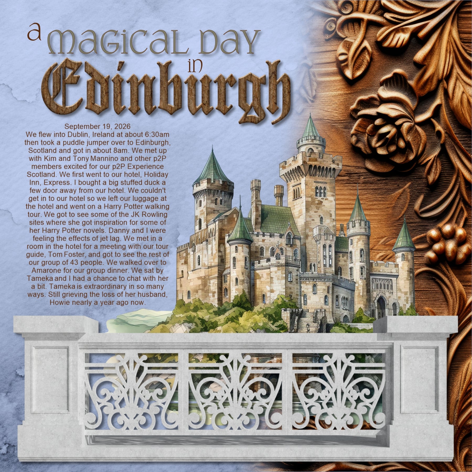 Get ready to travel across Europe with these realistic wood ornaments, windows, fences, papers, and alpha set by Lucky Girl Creative digital art for digital scrapbooking. Great for adding special touches to your vacation and holiday pages as well as other historic sites throughout the world plus family history and historic genealogy pages, too.