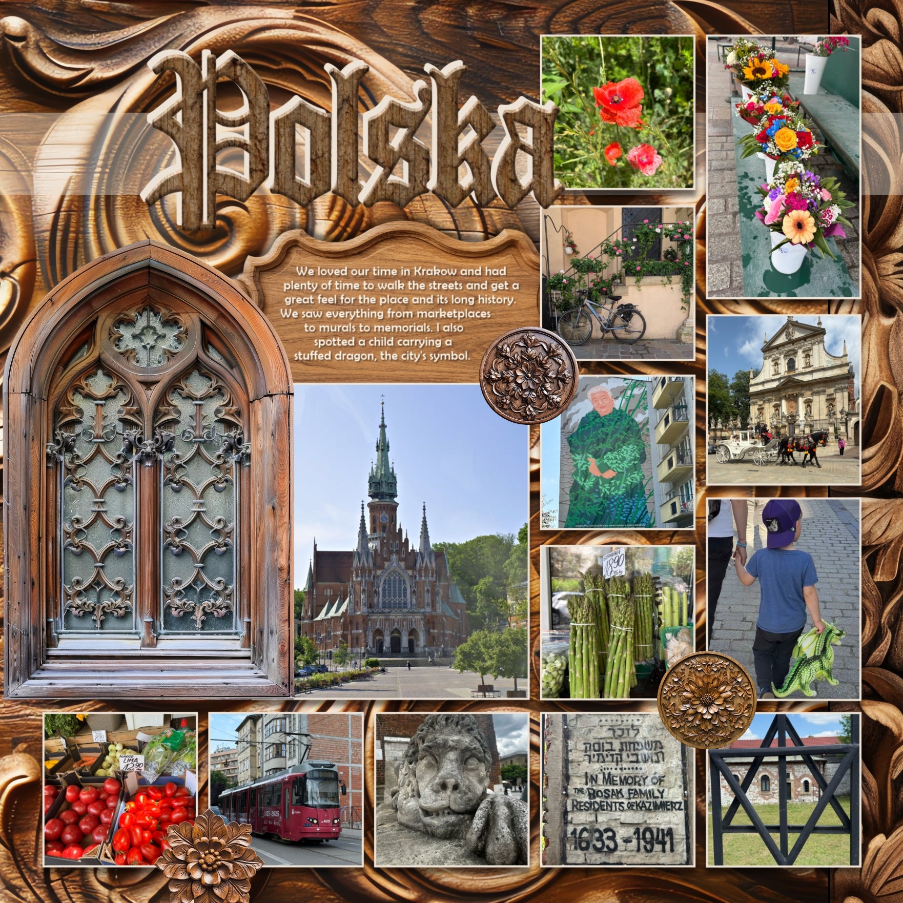 Get ready to travel across Europe with these realistic wood ornaments, windows, fences, papers, and alpha set by Lucky Girl Creative digital art for digital scrapbooking. Great for adding special touches to your vacation and holiday pages as well as other historic sites throughout the world plus family history and historic genealogy pages, too.