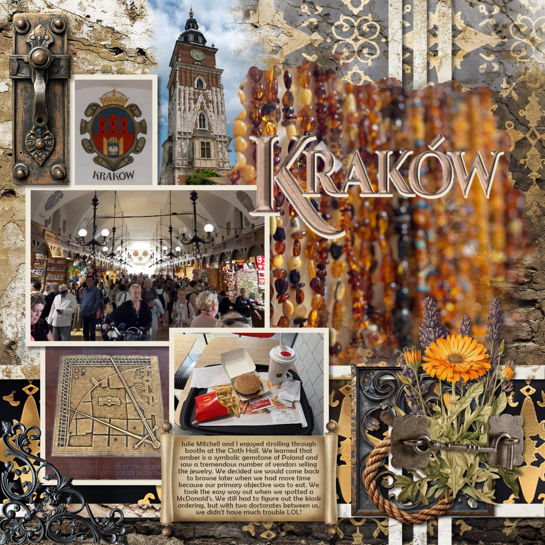 Get ready to travel across Europe with these realistic, vintage embellishments and alpha set by Lucky Girl Creative digital art for digital scrapbooking. Great for adding special touches to your vacation and holiday pages as well as other historic sites throughout the world plus family history and historic genealogy pages, too. Embellishments include metal ornaments, doors, door hardware, and more!