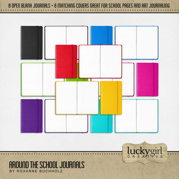 Use these fun blank digital art journals by Lucky Girl Creative to document any story you need to tell. Use for school projects or for creating your own messy art journals.