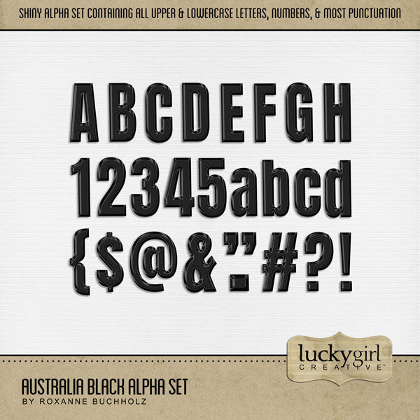 Australia Day Alpha & Word Art Digital Scrapbook Bundle