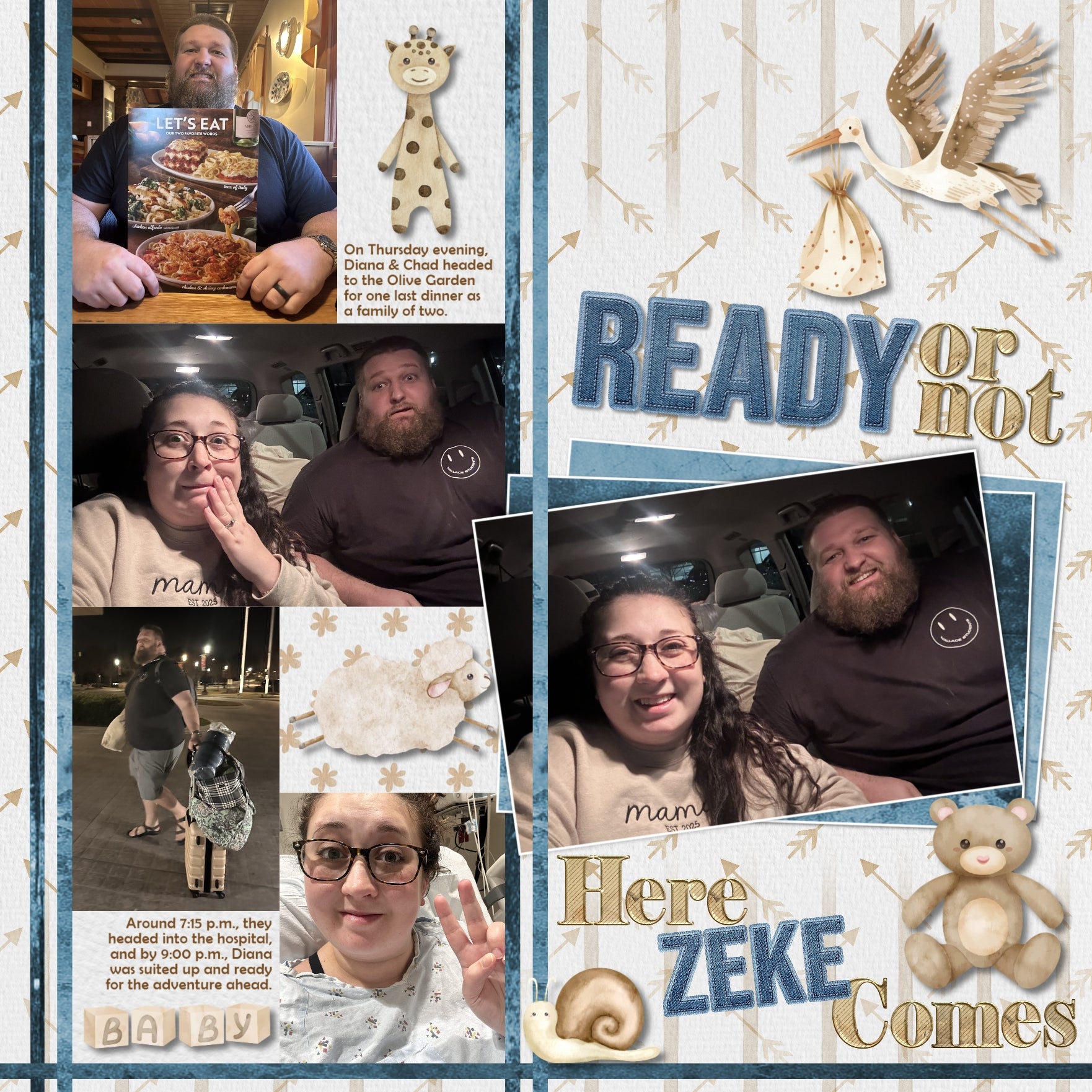 Capture the special moments of your baby boy or baby girl with this neutral and versatile baby digital scrapbooking kit by Lucky Girl Creative digital art that adds a touch of watercolor to your page. Add these beautiful embellishments, pretty patterned papers, and clusters to recall your newborn baby memories, create unique baby announcements, and baby shower gifts. Great for newborn baby pages and Baby's 1st Year albums, too!! Embellishments include butterfly, snail, bunny, rabbit, deer, dog, Greyhound.