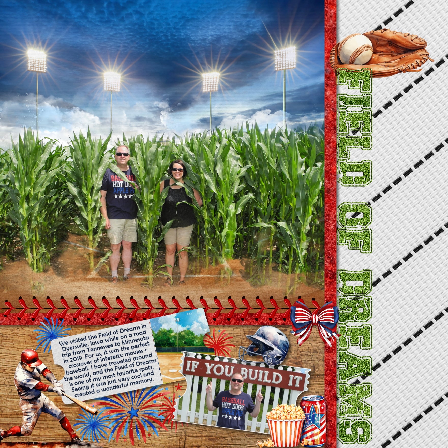 Play ball! Take me out to the ballgame with this fun, watercolor bundle filled with baseball embellishments, papers, photo masks, and baseball stitches by Lucky Girl Creative digital art for digital scrapbooking. Great for everything from little league to major league! Embellishments include American flag, banner, bunting, baseball, bench, collector case, chain link fence, blackboard, chalkboard, player, athlete, child, man, baseball cap, uniform, jersey, pants, sock, dirt, dust, drone, base, baseball