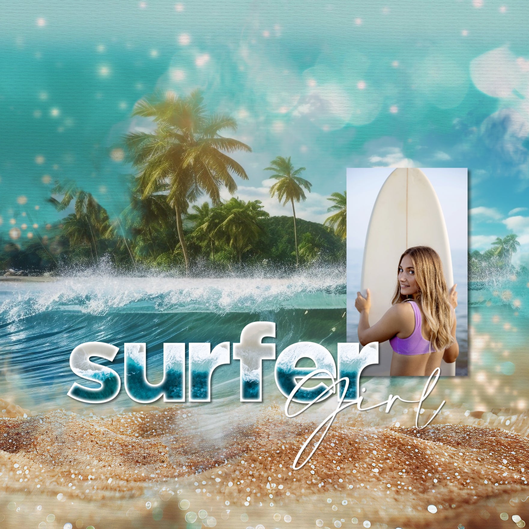These beautiful sand and beach bokeh papers by Lucky Girl Creative digital art for digital scrapbooking are great for vacations to the beach and ocean! This kit includes the Beach Bokeh Papers and the Beach Sand Papers.