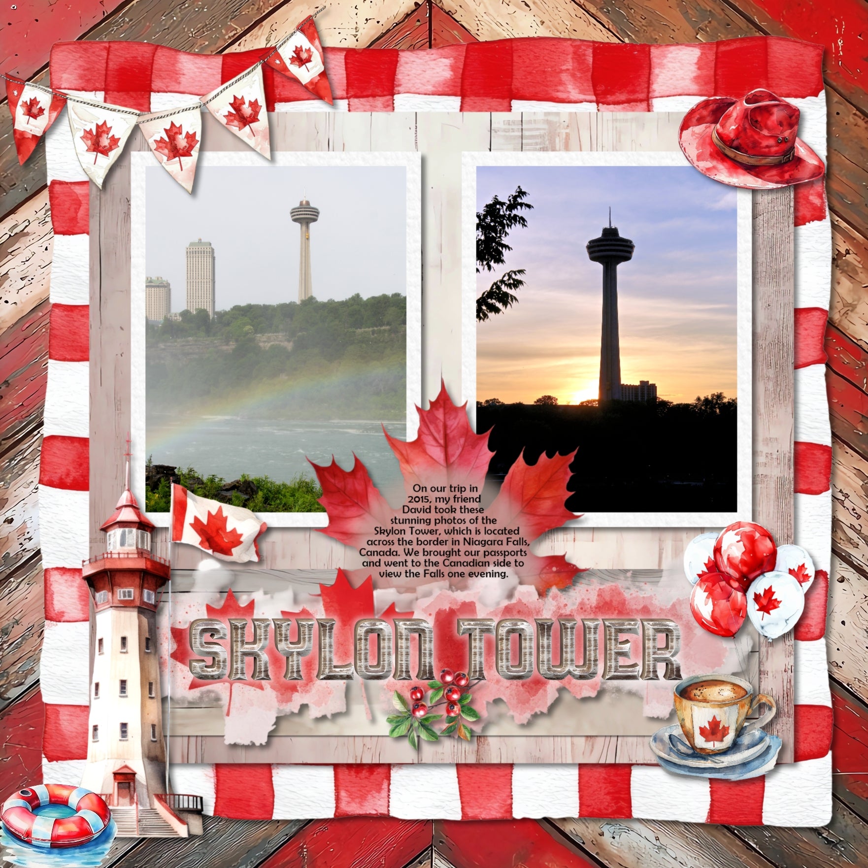 Accent your digital scrapbooking pages with these watercolor embellishments, wood and watercolor papers, flag stickers, and natural wreaths by Lucky Girl Creative digital art that can be used for Canada Day, Canadian themed pages, and more. Embellishments include bear, beaver, blue jay, Canadian goose, cardinal, bird, Mallard, duck, deer, salmon, fish, moose, raccoon, seal, wolf, backpack, balloon, banner, bunting, maple leaf, boots, flag of Canada, heart, cowboy hat, beer, whiskey, Bloody Mary, and more.
