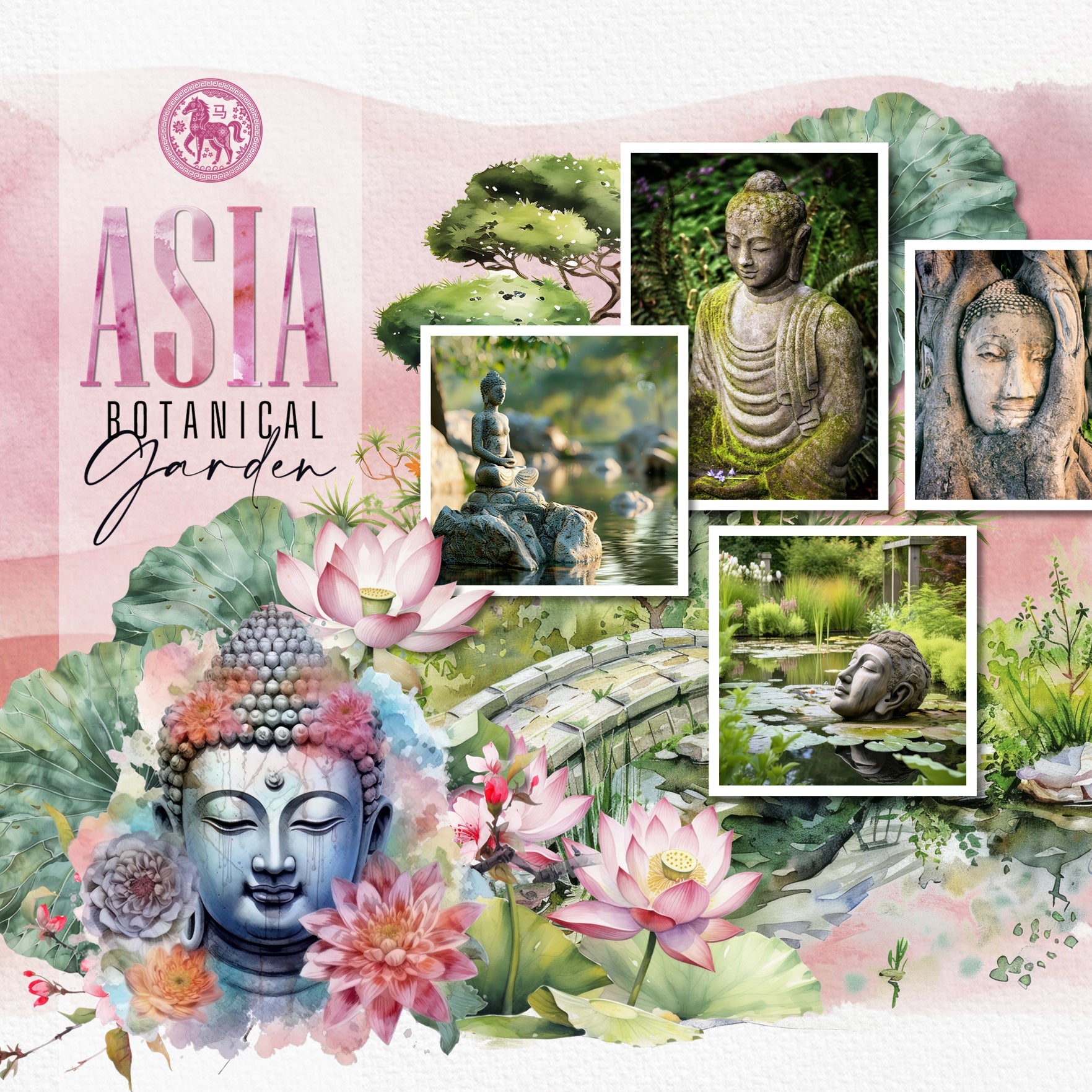 The zodiac calendar is very important in traditional Chinese culture and exists as a reflection of Chinese philosophy and culture. Chinese folkways held that one's personality is related to the attributes of their zodiac animal - Rat, Ox, Tiger, Rabbit, Dragon, Snake, Horse, Goat, Monkey, Rooster, Dog, and Pig. These traditional paper cut embellishments by Lucky Girl Creative digital art for digital scrapbooking are great for vacations to Asia and China as well as celebrating the Chinese New Year.