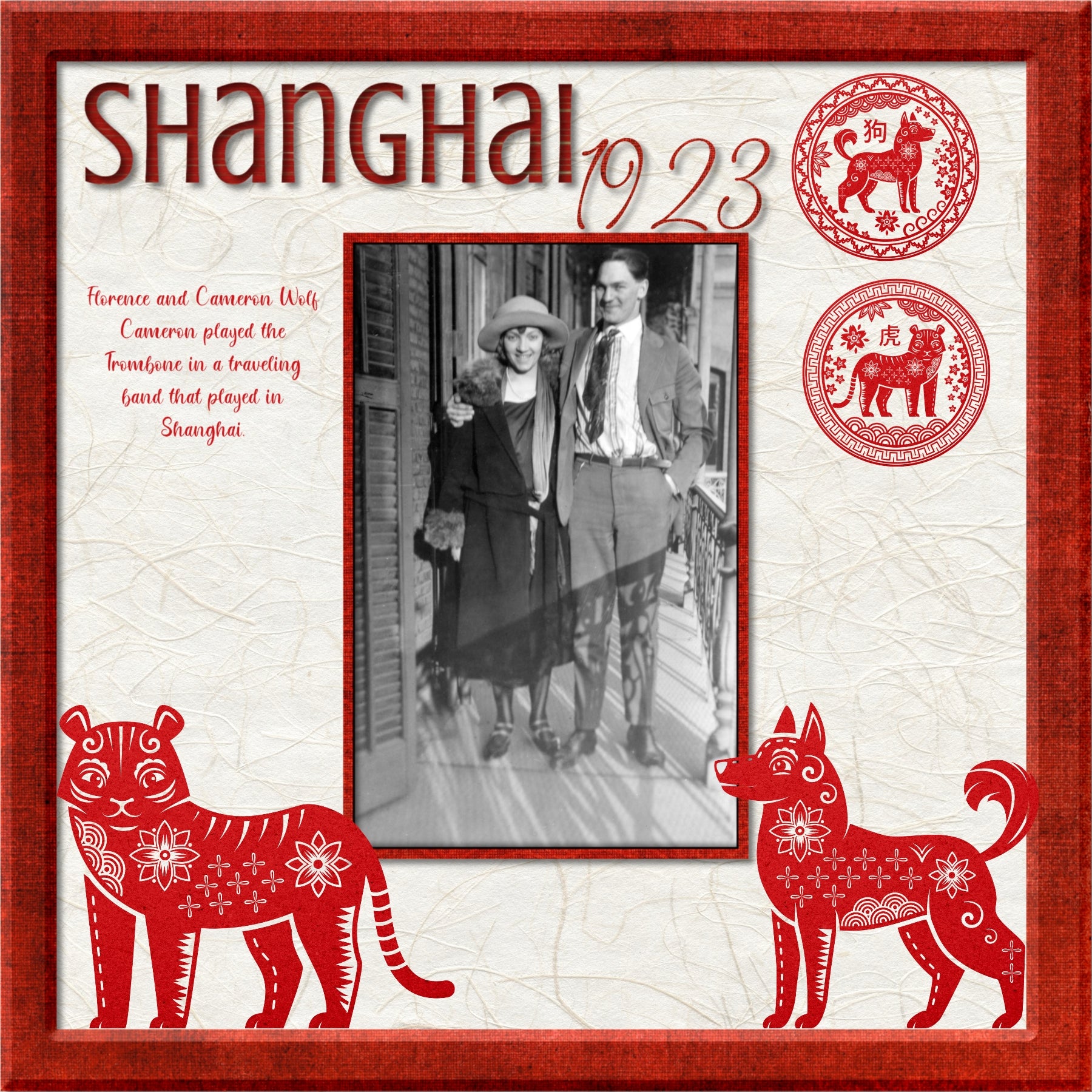 The zodiac calendar is very important in traditional Chinese culture and exists as a reflection of Chinese philosophy and culture. Chinese folkways held that one's personality is related to the attributes of their zodiac animal - Rat, Ox, Tiger, Rabbit, Dragon, Snake, Horse, Goat, Monkey, Rooster, Dog, and Pig. These traditional paper cut embellishments by Lucky Girl Creative digital art for digital scrapbooking are great for vacations to Asia and China as well as celebrating the Chinese New Year.