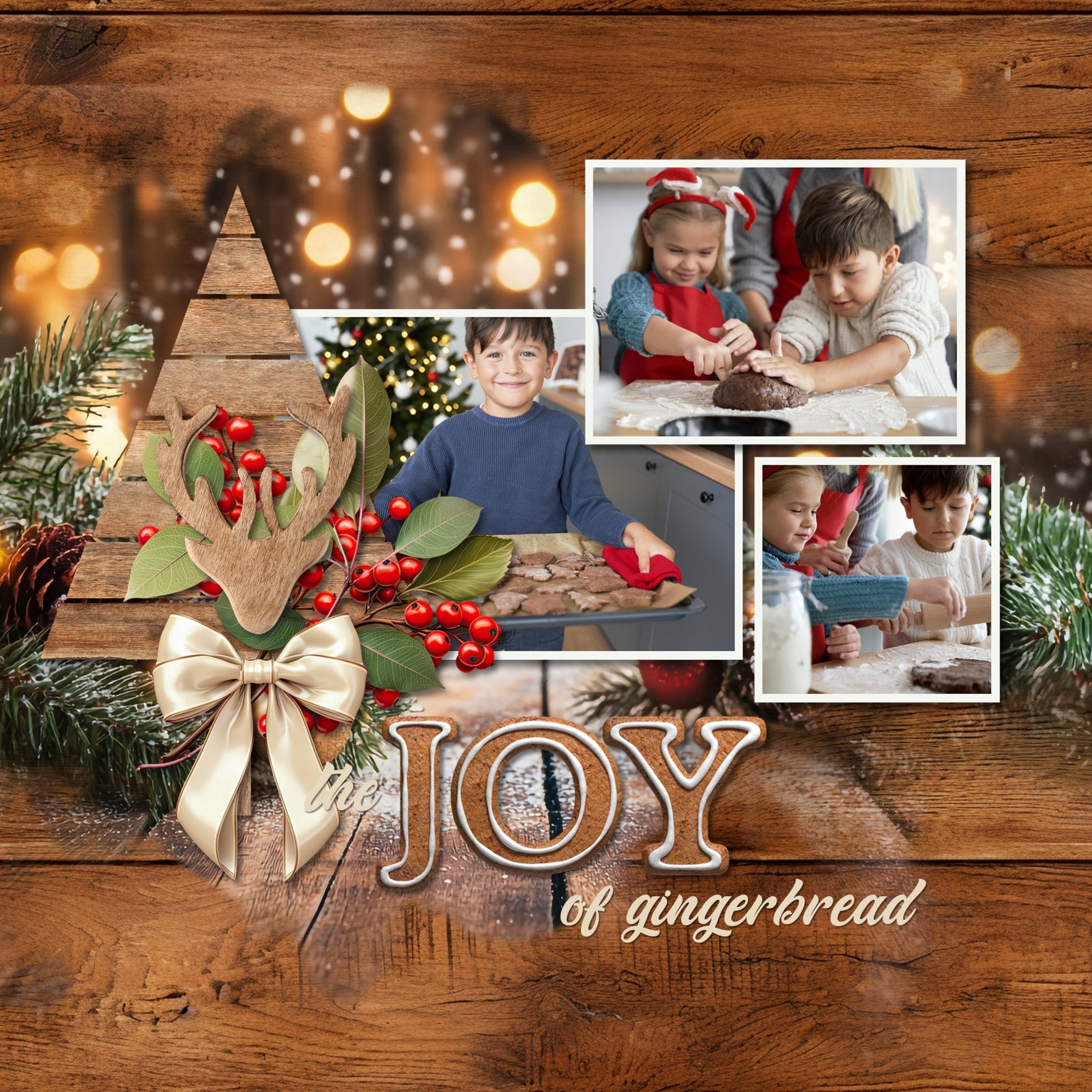 Christmas Favorites Twinkle Papers Digital Scrapbook Kit