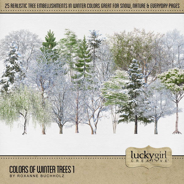 Colors of Trees Digital Scrapbook Bundle 1