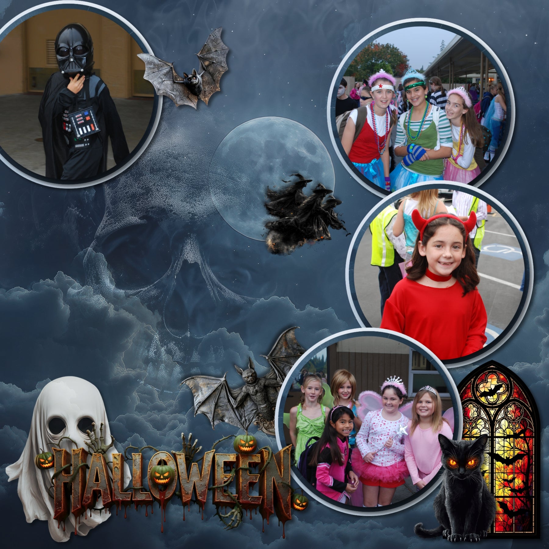 Step into the shadows with a Halloween collection filled with creepy charm, eerie details, and wickedly haunted embellishments and papers by Lucky Girl Creative digital art! This digital scrapbooking kit contains the Creepy Halloween Elements and Creepy Halloween Papers.