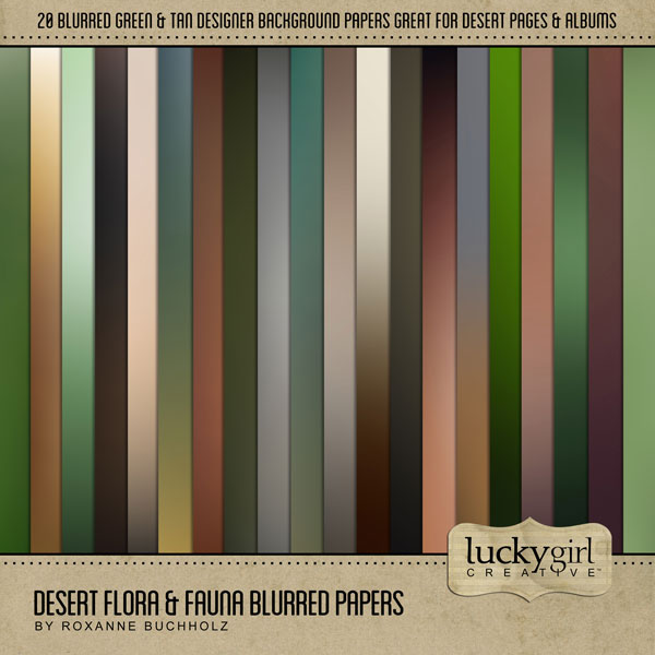 Explore nature and the outdoors with this beautiful blurred and ombre digital scrapbooking paper pack by Lucky Girl Creative digital art. Great for desert, the Southwest, Mexico, or any theme or occasion. The Desert Flora & Fauna Blurred Papers is included in the Desert Flora & Fauna Mega Bundle.
