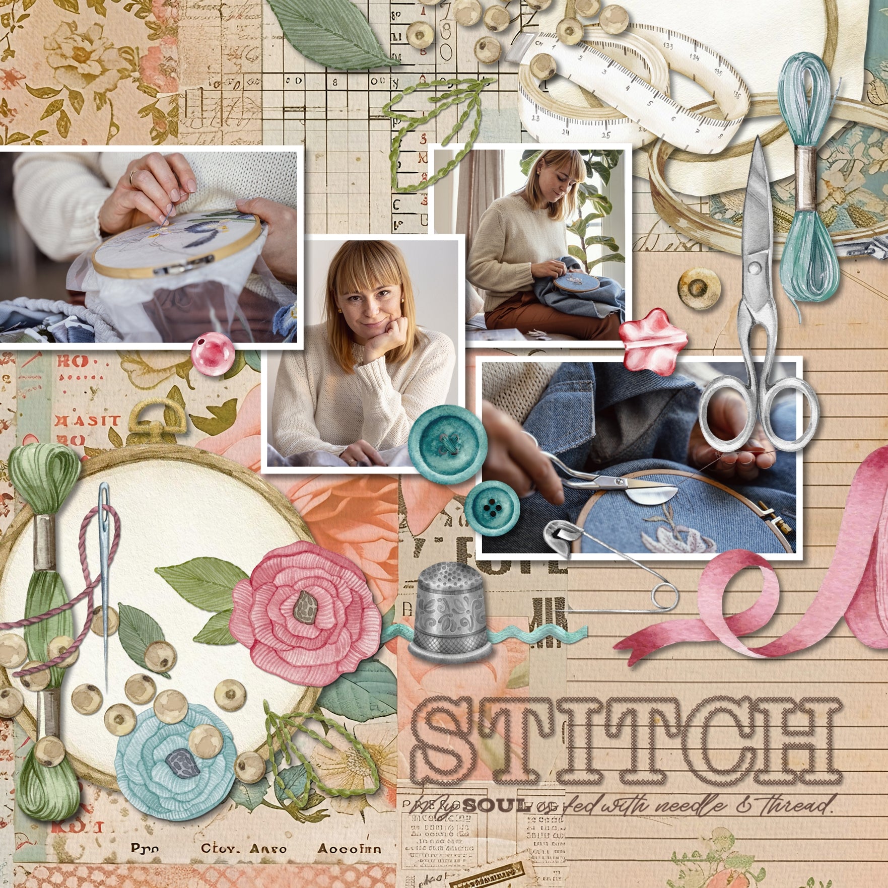 Enjoy the spring and Easter season with these seasonal digital scrapbooking background papers in soft pastel tones by Lucky Girl Creative digital art. The bundle includes 5 paper packs including bokeh, vintage ephemera, shabby chic, plaid, and outdoor and nature themes. 