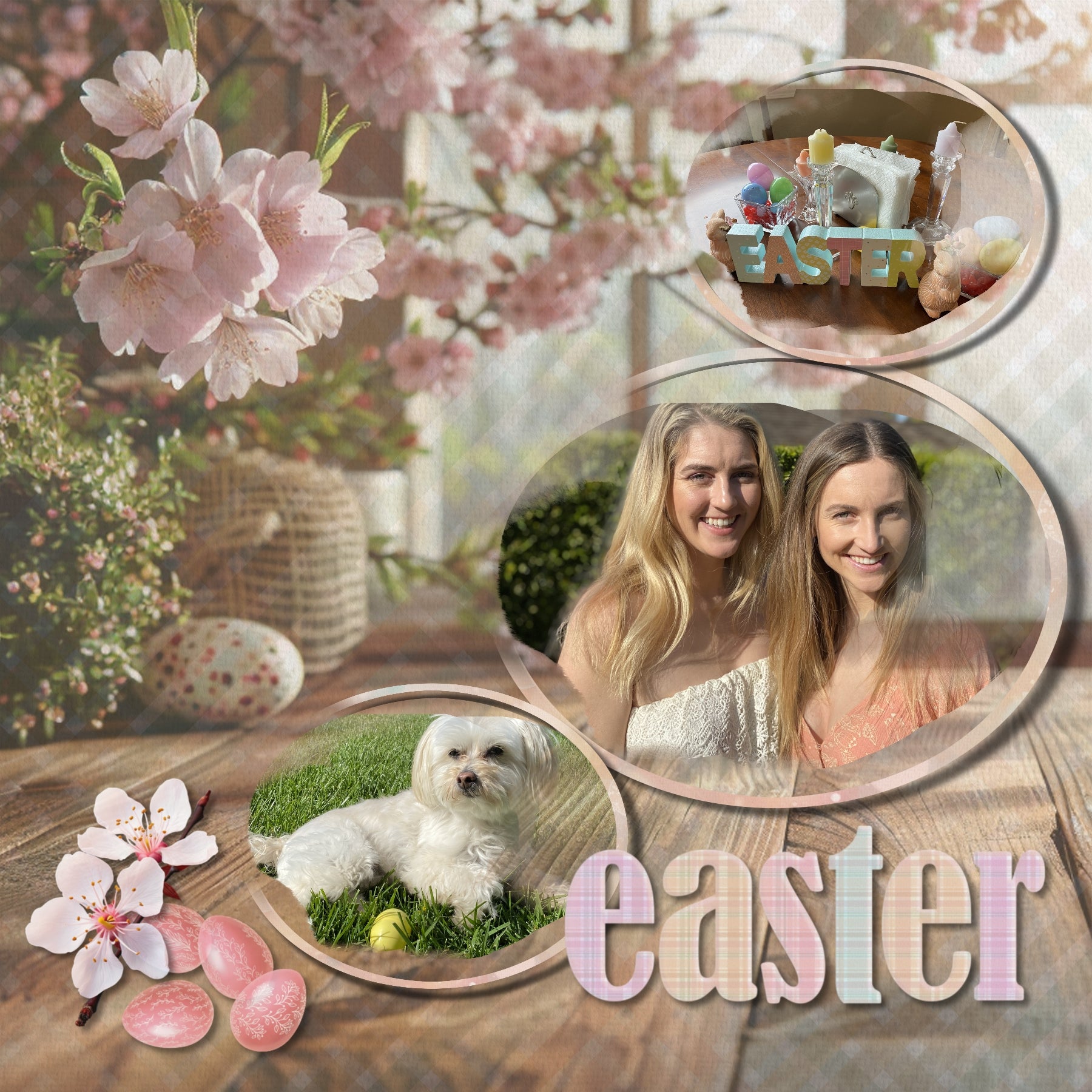 Enjoy the spring and Easter season with these seasonal digital scrapbooking background papers in soft pastel tones by Lucky Girl Creative digital art. The bundle includes 5 paper packs including bokeh, vintage ephemera, shabby chic, plaid, and outdoor and nature themes. 