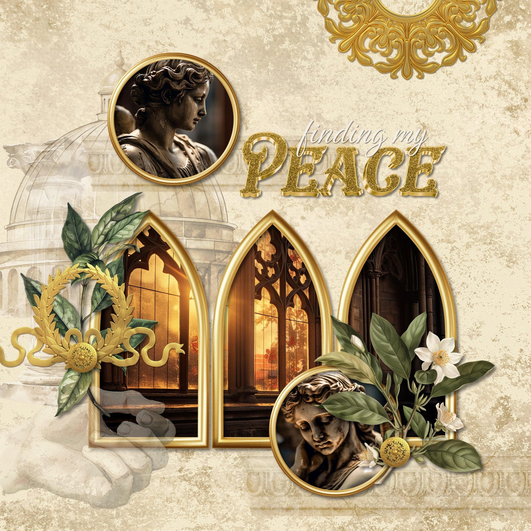 Easy Masks Grunge Textures 11 - 15 Digital Scrapbook Bundle