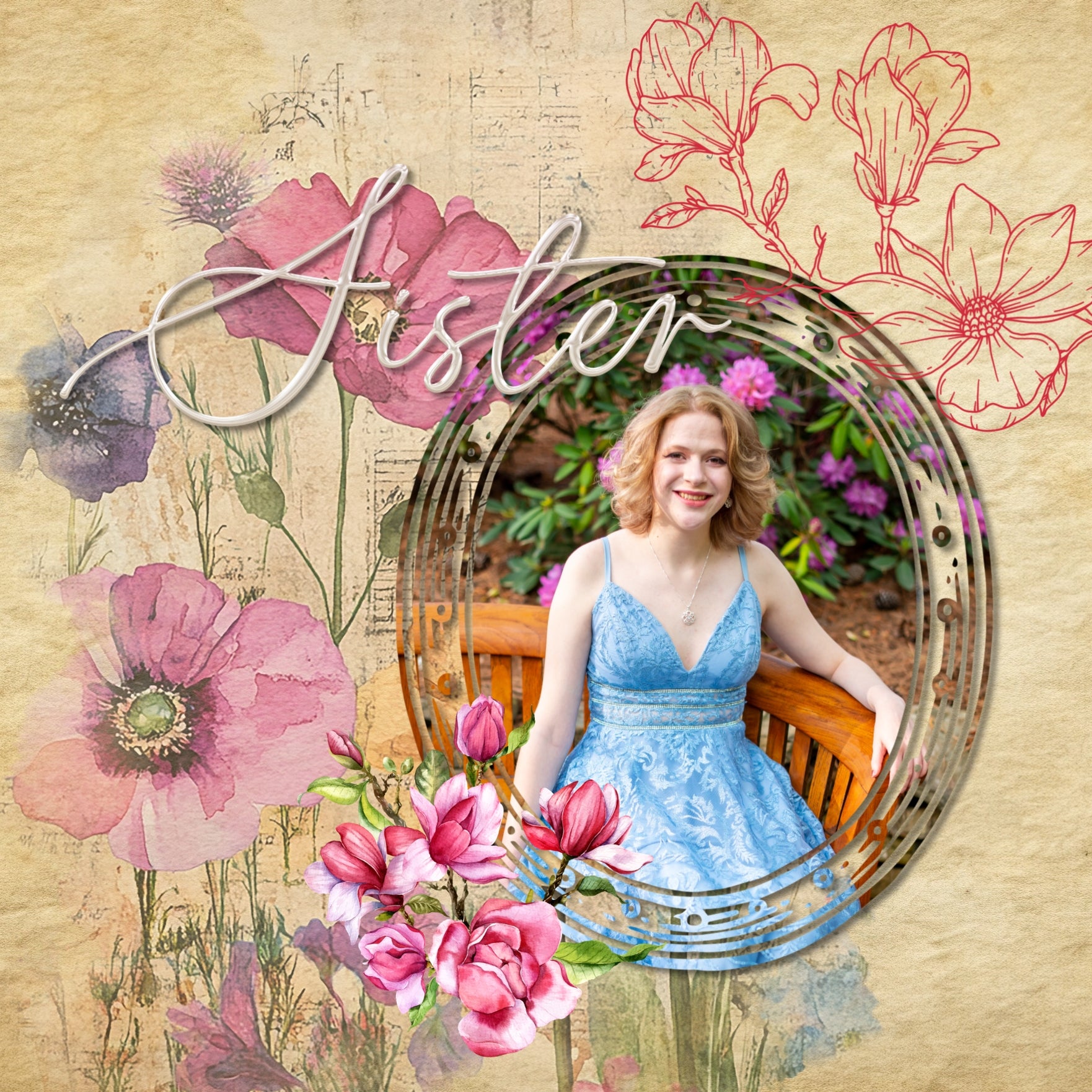 Create your own unique framed photo effects with these vintage-inspired engraved easy masks & overlays by Lucky Girl Creative digital art that will add a subtle or bold effect to your digital scrapbooking pages. Fill the masks with your favorite color, photo, or paper. Great for family history, genealogy, and wedding pages, too! In Photoshop, add the photo mask to your page, overlay with your favorite photo or digital paper, and create a clipping path for a stunning result.