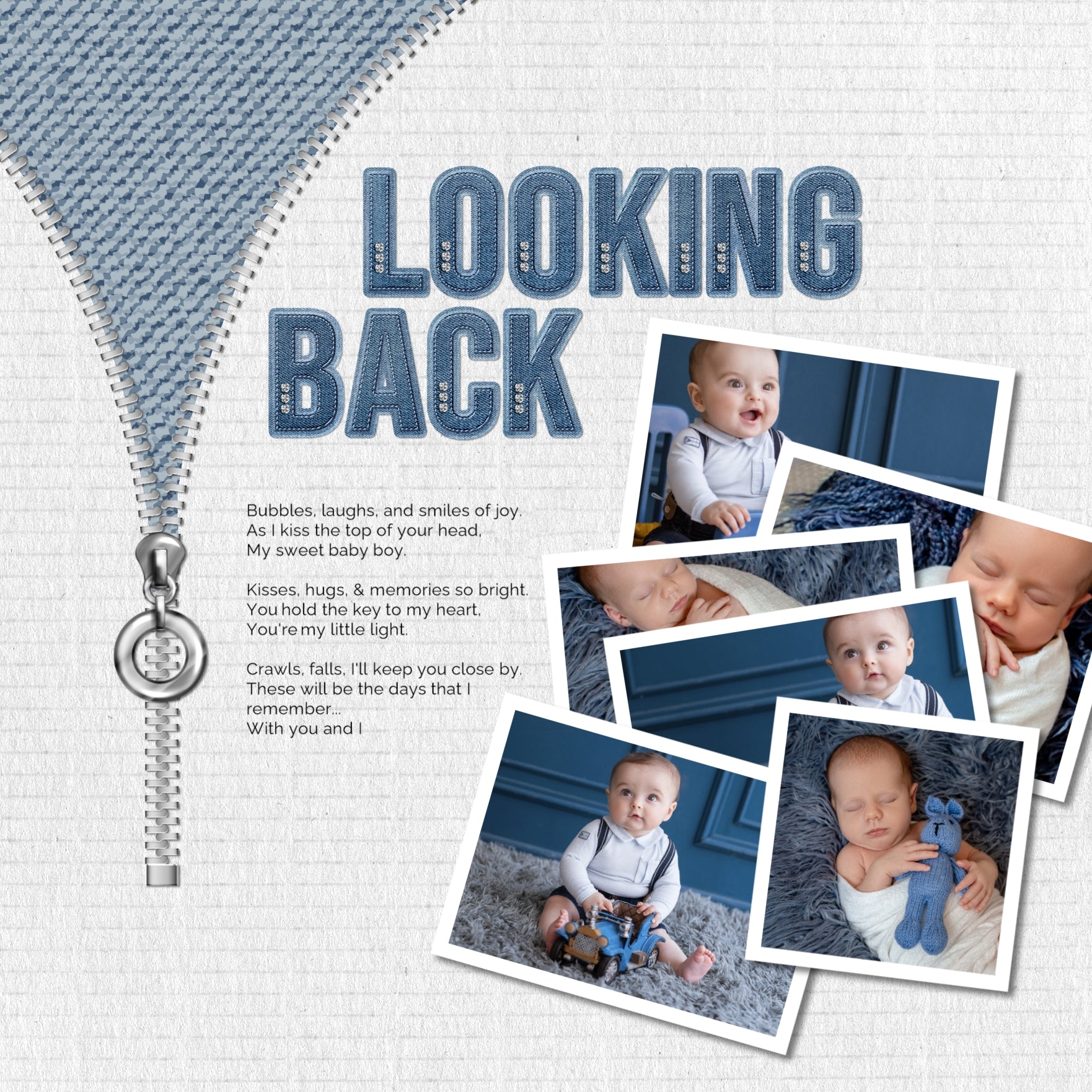 Denim and Diamonds are always the perfect accessory to your everyday digital scrapbooking pages! These digital scrapbooking alphabet letters, numbers, and punctuation by Lucky Girl Creative digital art are great for creating one-of-a-kind page titles for kids, teens, boys, men, work, western, glitz, glam, sports, school fashion, and more. The Denim & Diamonds Alpha Set is included in the Denim & Diamonds Bundle.