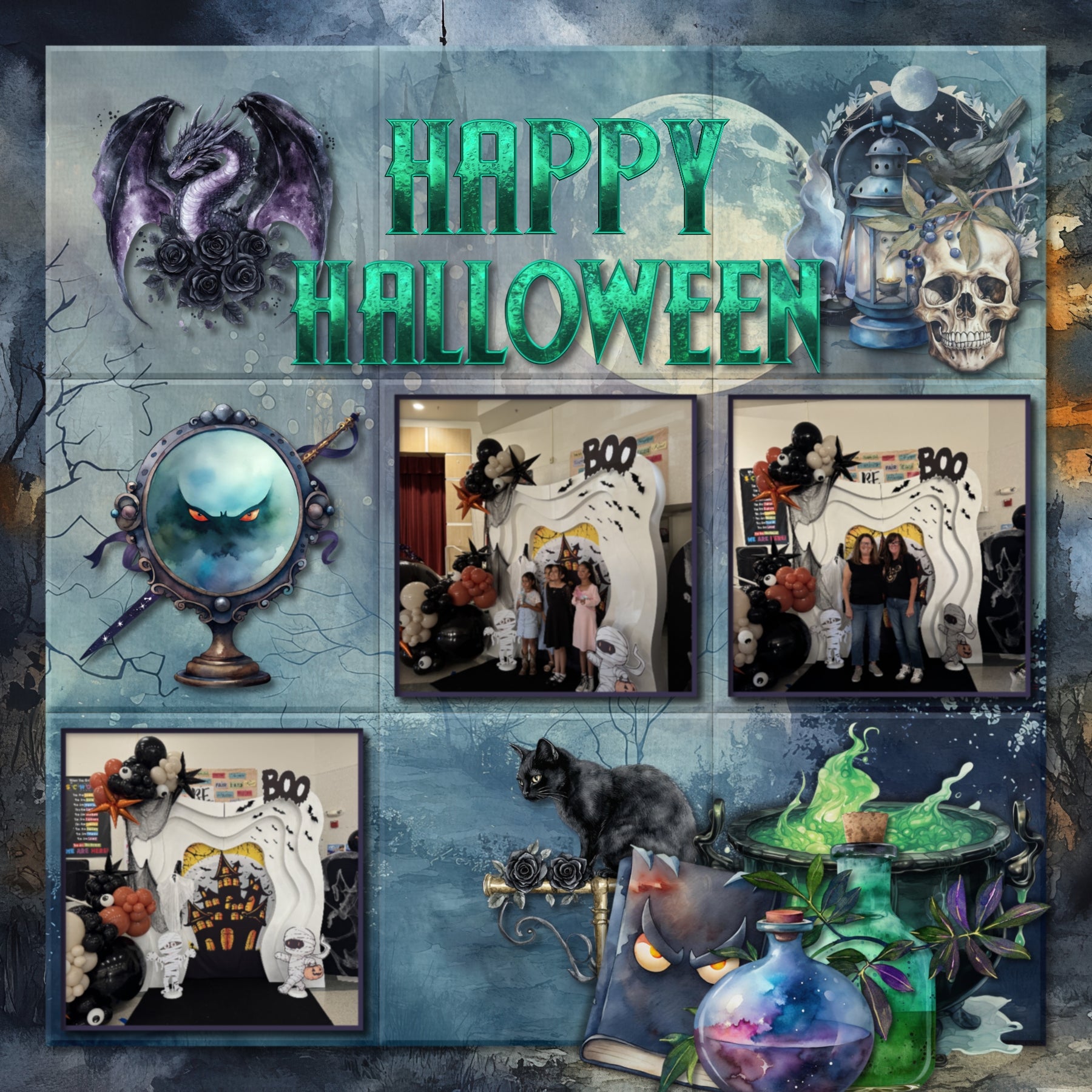 Capture the fairytale moments of childhood with this watercolor fantasy bundle by Lucky Girl Creative digital art filled with fantasy fairytale villain embellishments, clusters, papers, and magical alpha set - great for Halloween digital scrapbooking pages! Fairy tale embellishments include crow, blackbird, cat, goat, octopus, owl, snake, black swan, apple, banshee, book, candelabra, candle, cape, castle, cauldron, black cloud, crown, cross, crypt, crystal ball, crystals, curtain, drapes, gothic door