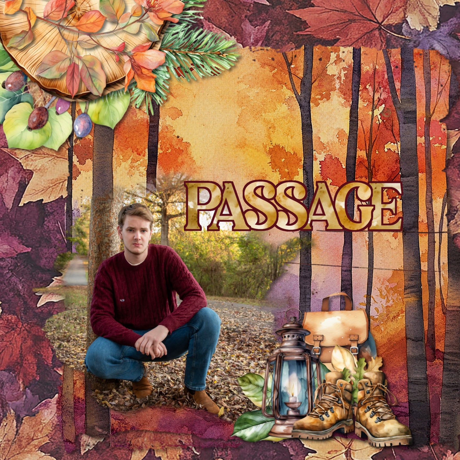 Enjoy the autumn season with these warm digital scrapbooking watercolor embellishments, papers, clusters, and journaling cards by Lucky Girl Creative that can be used for create beautiful pages or seasonal greeting cards. Great for fall, outdoor and nature, Thanksgiving, and more. Embellishments include acorn, leaf, leaves, badger, animal, woodland, bird, chickadee, owl, turkey, deer, fawn, stag, fox, frog, hedgehog, moose, raccoon, squirrel, backpack, berry, berries, birch tree, blanket, campfire, and more