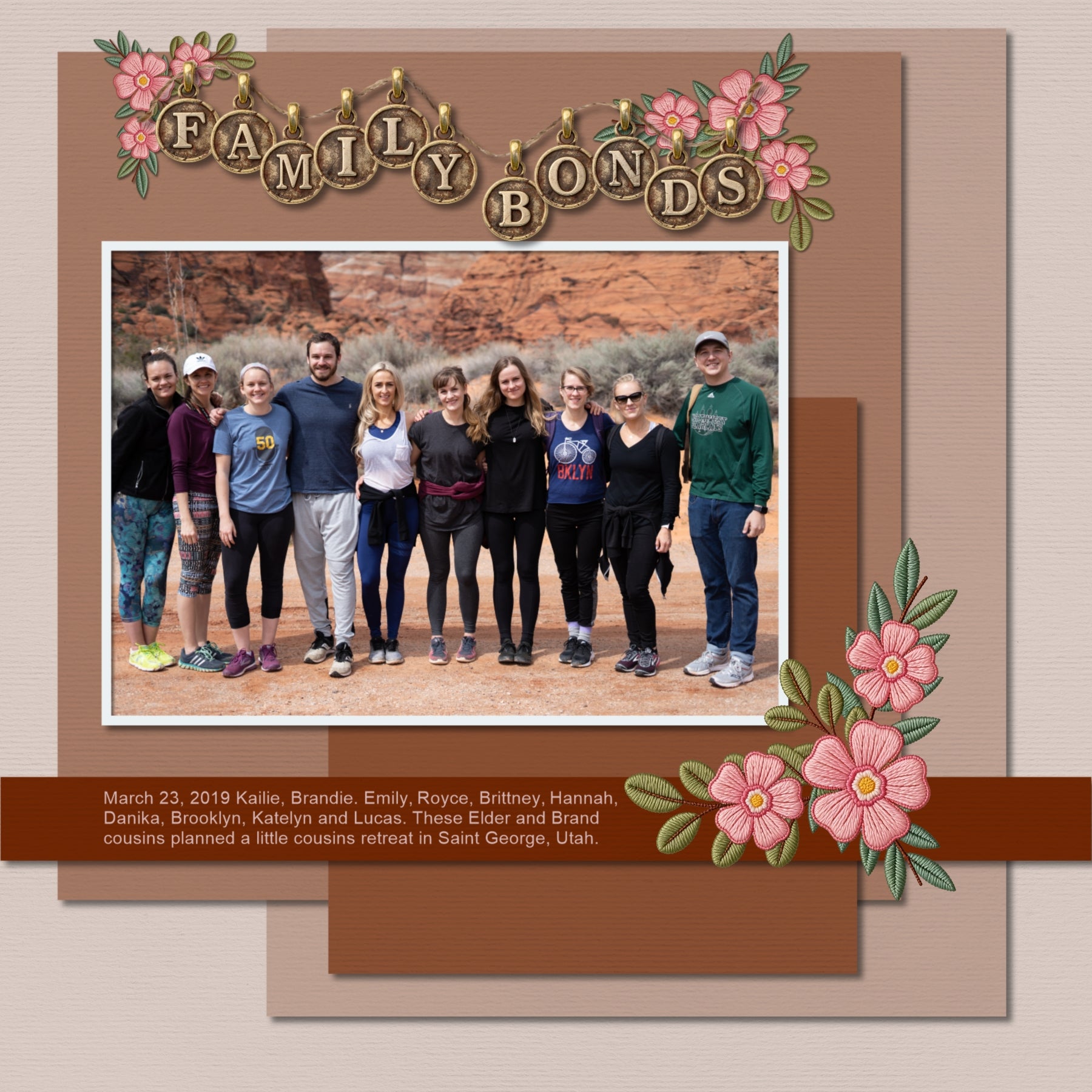 Accent your digital scrapbooking pages and favorite photos with these fun embroidered flower corners by Crafty Clover digital art. Duplicate and rotate to create your own photo corner holders. Great for spring, summer, Easter, outdoor, and nature pages! This kit is NOT included in any bundle.