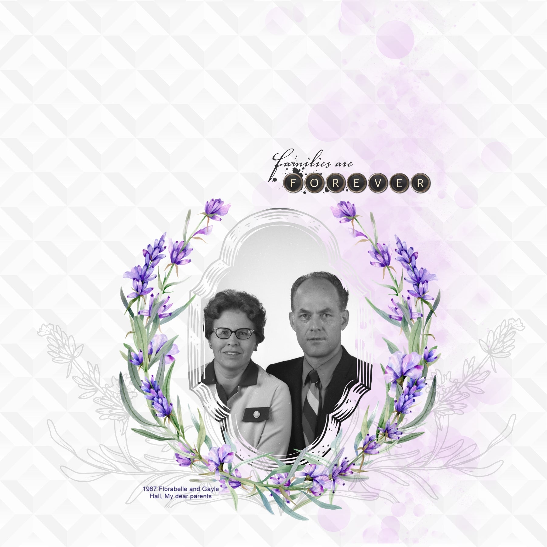 Capture the special moments of your wedding or flower garden with this mix of watercolor and hand drawn lavender by Lucky Girl Creative digital art. Great for wedding invitations, save the date cards, albums, decor, and even spring and summer pages, too! This kit is included in the Flower Watercolor Bouquet Bundle 1.