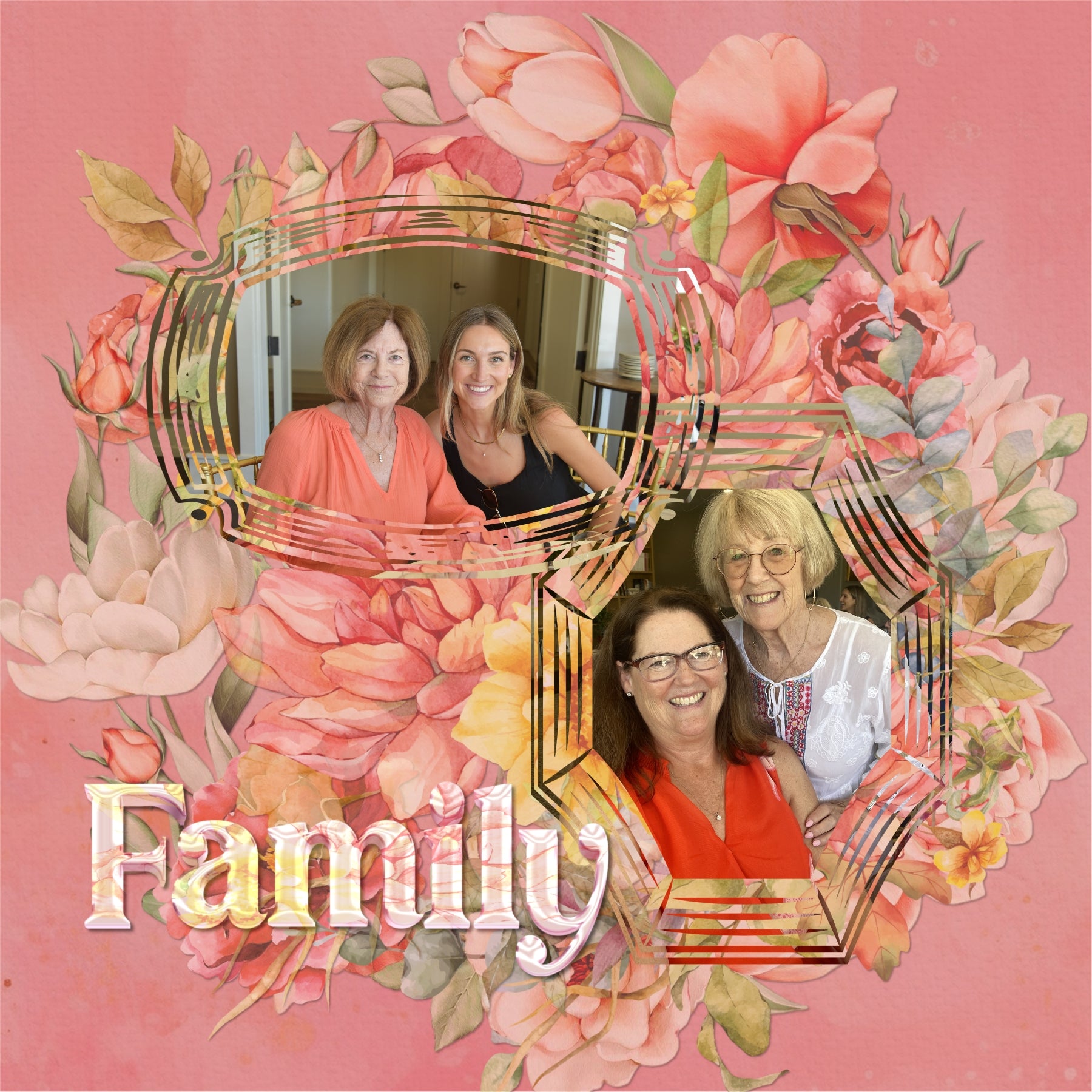 Capture the special moments of your wedding or flower garden with this mix of watercolor and hand drawn peonies by Lucky Girl Creative digital art. Great for wedding invitations, save the date cards, albums, decor, and even spring and summer pages, too! This kit is included in the Flower Watercolor Bouquet Bundle 1.