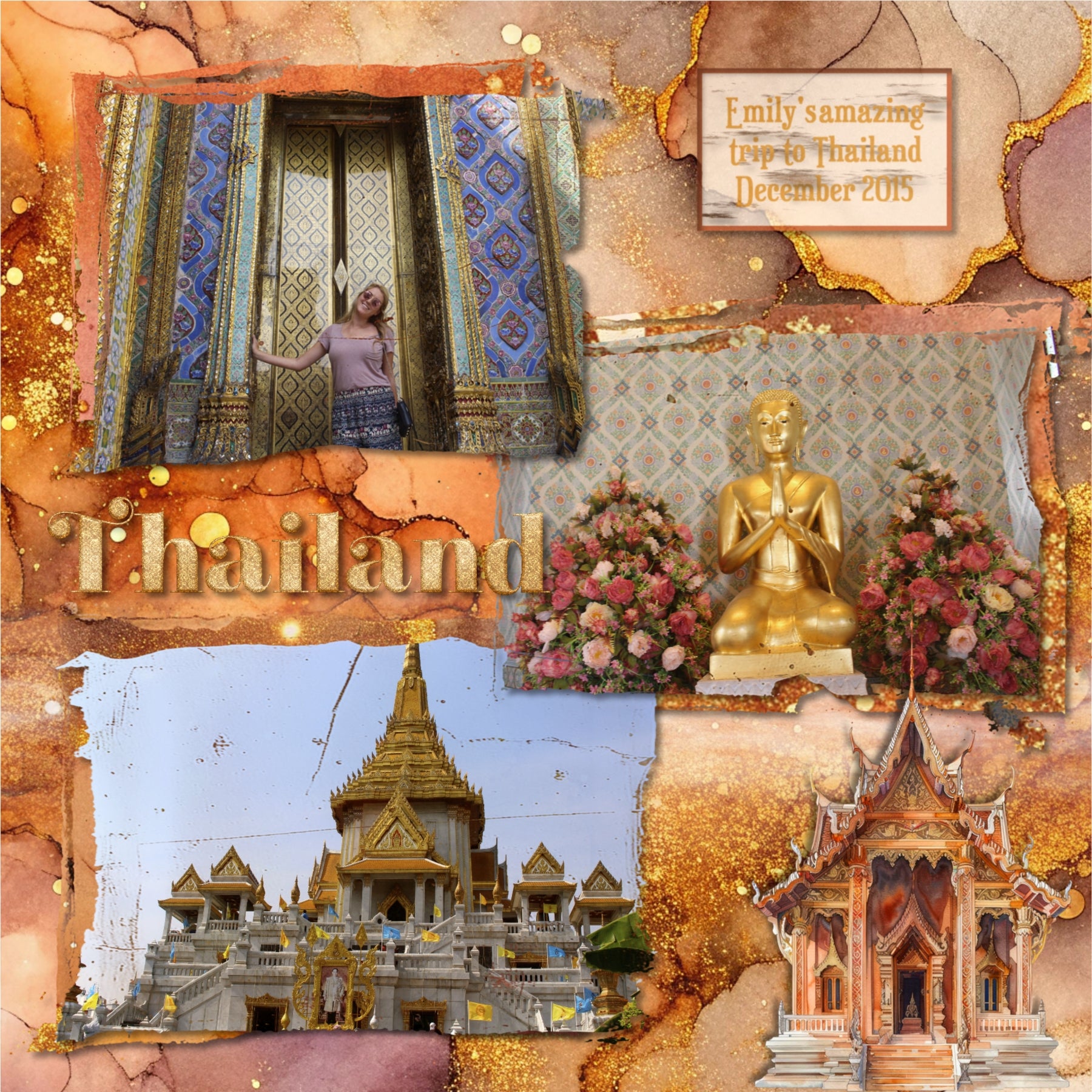 In beautiful orange tones with gold accents, these fluid art and marble inspired background papers by Lucky Girl Creative digital art will add visual interest to all your digital scrapbooking pages. Great for fall, autumn, Thanksgiving, and Halloween. This kit is NOT included in any bundle.