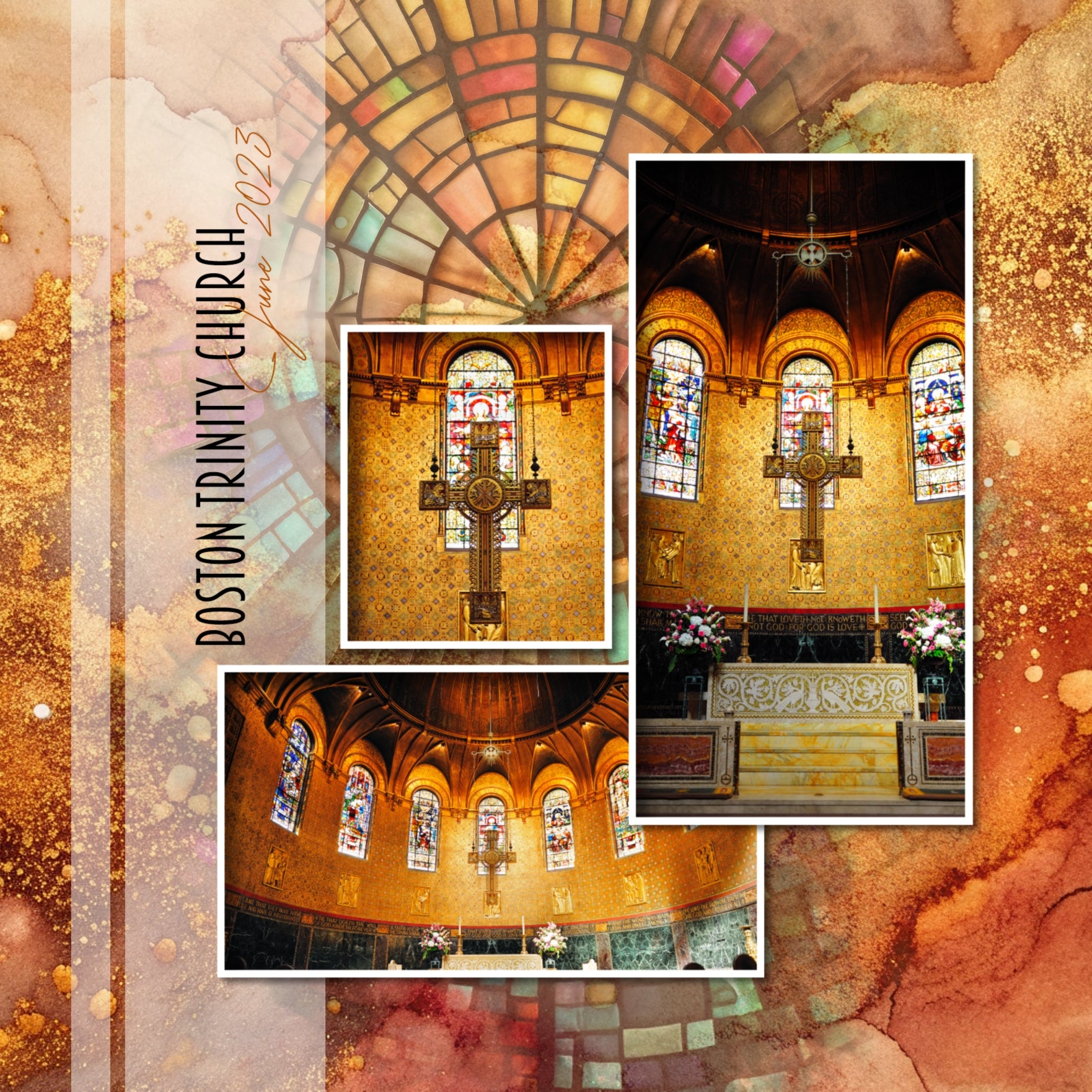In beautiful orange tones with gold accents, these fluid art and marble inspired background papers by Lucky Girl Creative digital art will add visual interest to all your digital scrapbooking pages. Great for fall, autumn, Thanksgiving, and Halloween. This kit is NOT included in any bundle.