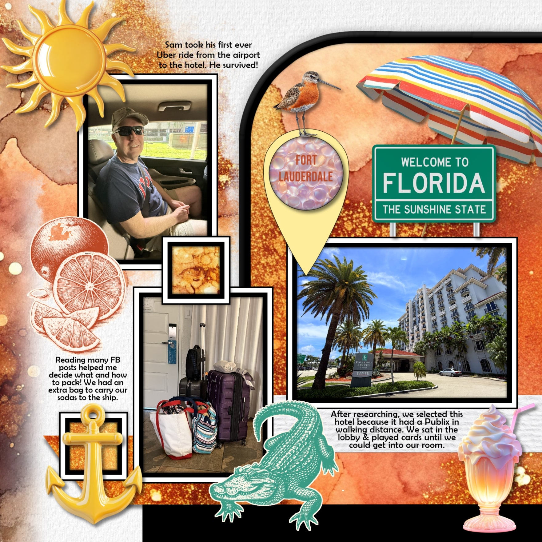 In beautiful orange tones with gold accents, these fluid art and marble inspired background papers by Lucky Girl Creative digital art will add visual interest to all your digital scrapbooking pages. Great for fall, autumn, Thanksgiving, and Halloween. This kit is NOT included in any bundle.