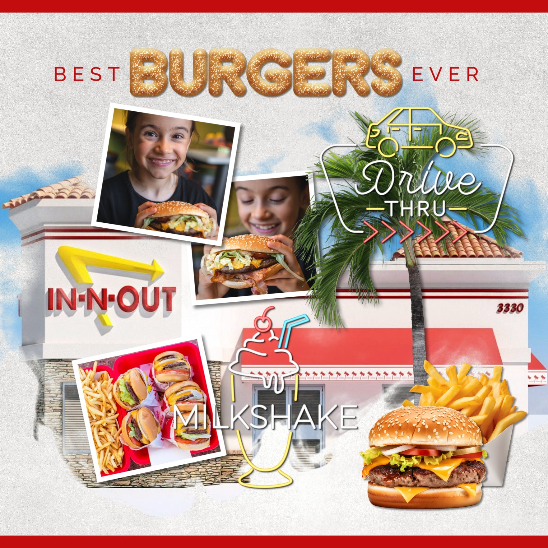 Capture all your food memories with these fun neon sign embellishments by Lucky Girl Creative digital art for digital scrapbooking. Great for your favorite restaurants, cooking, foodie vacations, and more! TIP: For an authentic look, place neon sign embellishment on a dark background and add a glow! Embellishments include Burger, Drive Thru, Fast Food, Food, Hot Dog, Milkshake, Pizza House, and Sandwich. This kit is included in the Food Neon Signs Bundle.