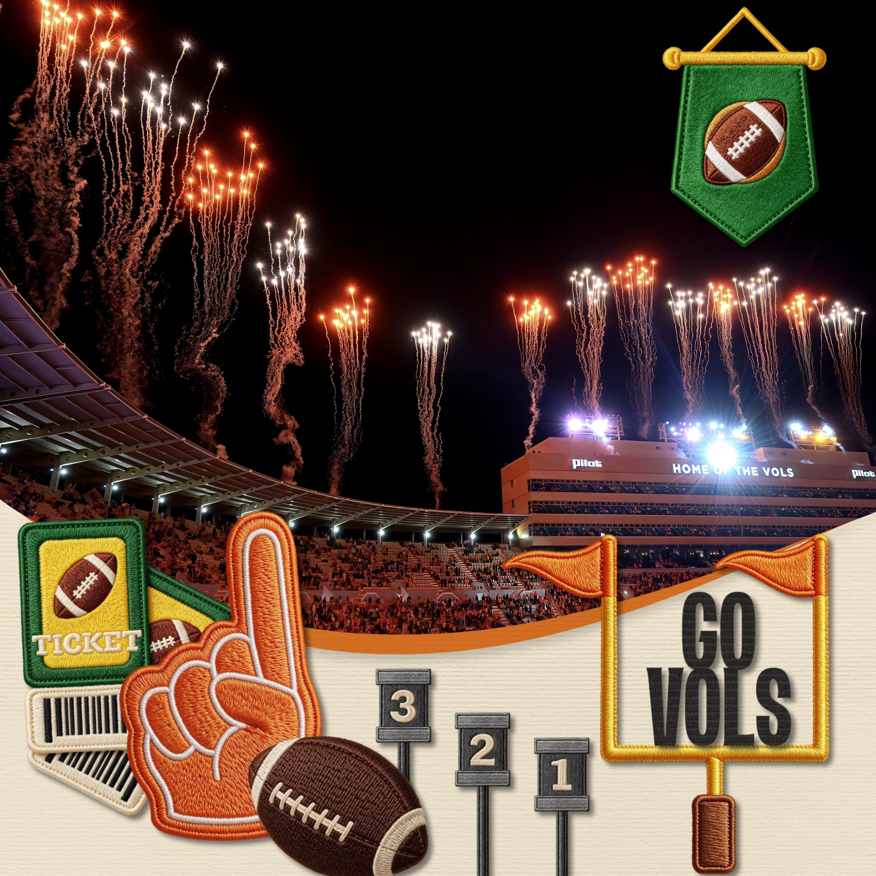 Accent your football digital scrapbooking pages with these fun embroidered patches by Crafty Clover digital art great for a team, player, coach, athlete, and volleyball sport fan! Embellishments include banner, bench, cap, hat, cheer, megaphone, pom pom, cone, first down, second down, third down, fourth down, drink, soda, drum, field, flag, pennant, hamburger, hot dog, football, game plan, helmet, goal posts, line marker, locker, mouth guard, patch, penalty flag, practice dummy, referee shirt, stripes