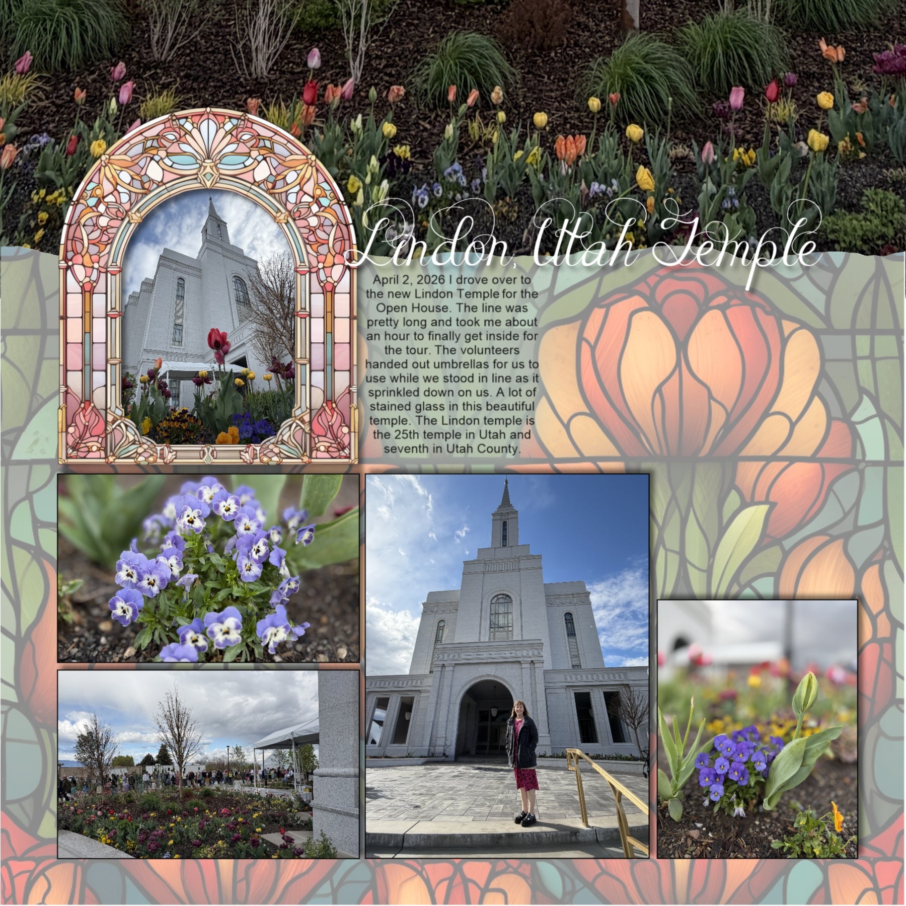 Stained Glass Decorative Frames Digital Scrapbook Bundle