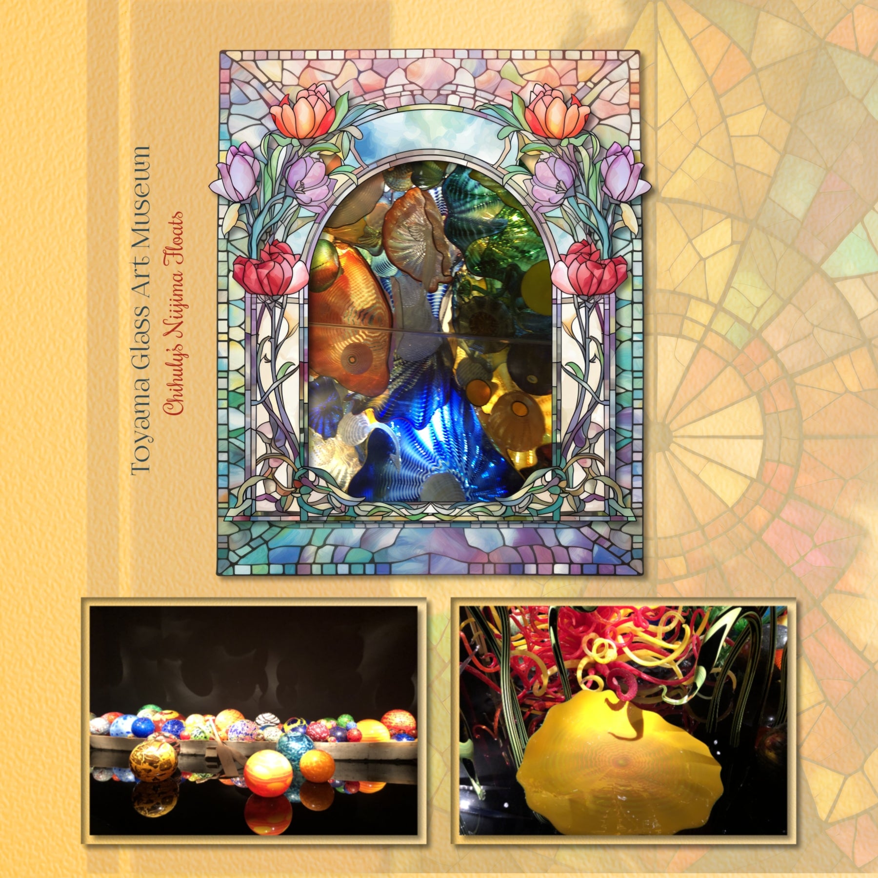 Stained Glass Decorative Frames 2 Digital Scrapbook Kit