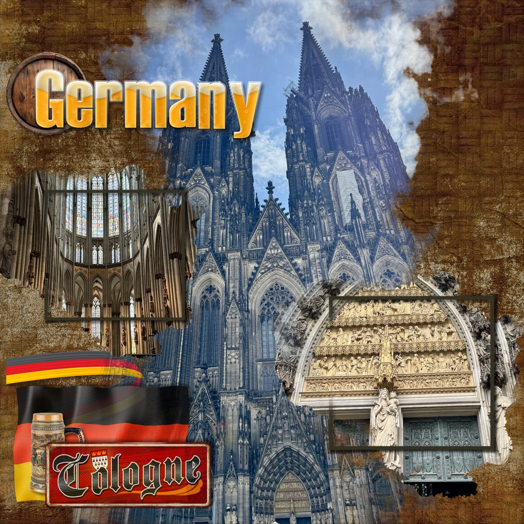 Adventure and explore through Germany with these realistic German embellishments, labels, metal signs, and alpha sets by Lucky Girl Creative digital art for digital scrapbooking. Great for vacations and holidays to Germany, German family heritage, and Oktoberfest! Elements can also be used for Europe, Austria, Switzerland, Netherlands, Denmark, and Belgium.