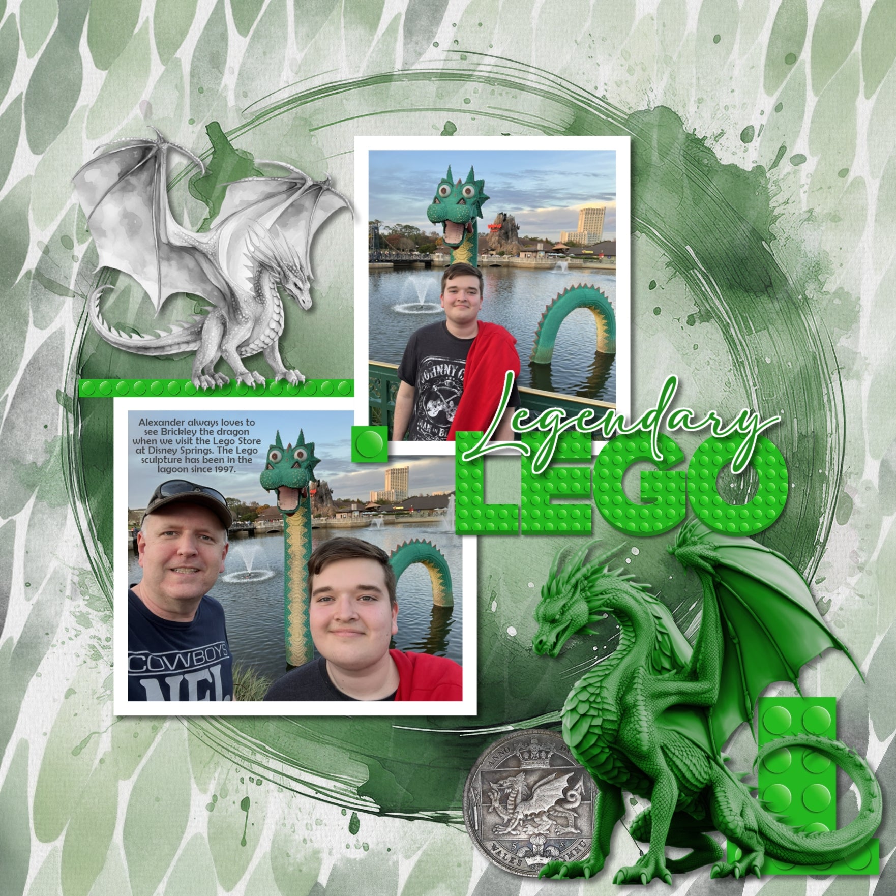 Create beautiful sunny spring, garden, and outdoor pages with these inspirational green watercolor background papers by Lucky Girl Creative digital art for digital scrapbooking. Great for St. Patrick's Day, Christmas, camping, and outdoor pages, too!