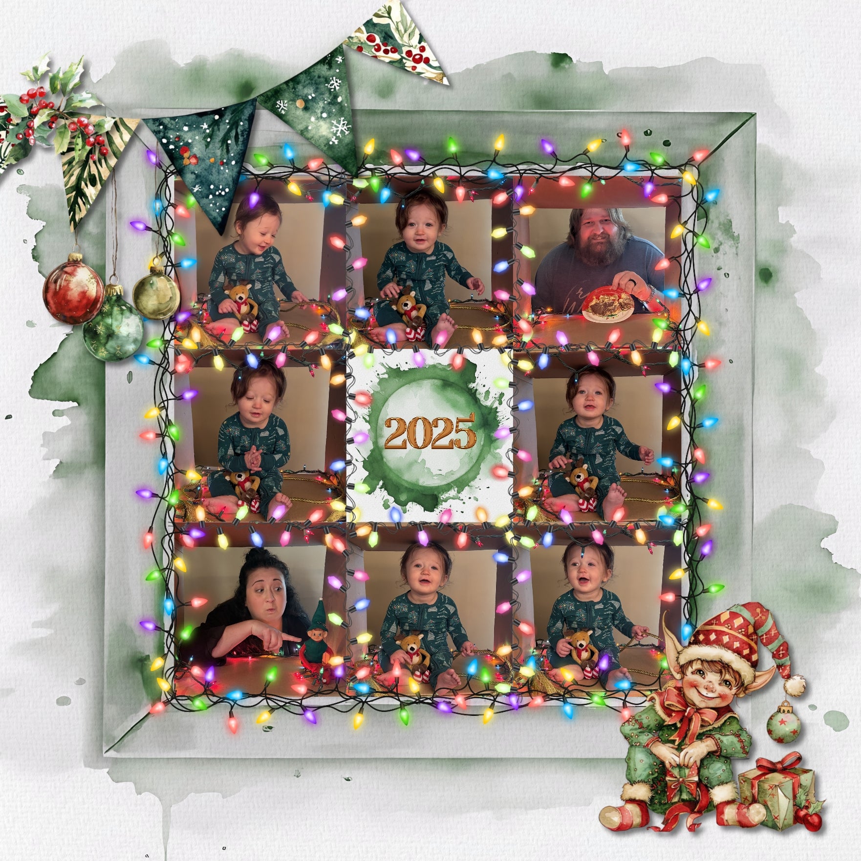 Create beautiful sunny spring, garden, and outdoor pages with these inspirational green watercolor background papers by Lucky Girl Creative digital art for digital scrapbooking. Great for St. Patrick's Day, Christmas, camping, and outdoor pages, too!