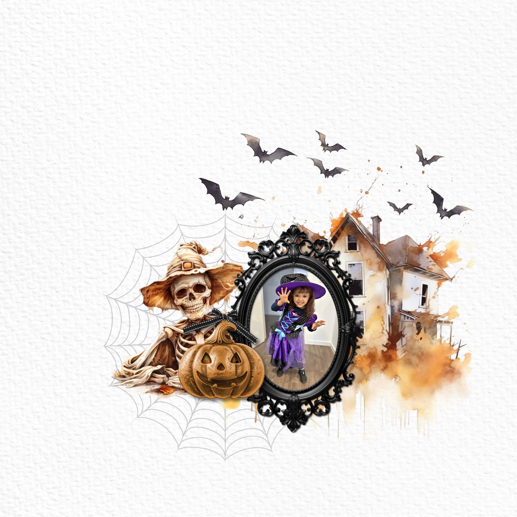 Capture the Halloween fun with these semi-transparent digital scrapbooking watercolor embellishments and watercolor background papers by Lucky Girl Creative digital art. Create unique Halloween pages, greeting cards, and decor by layering these elements with your favorite seasonal photos. This kit is included in the Halloween Watercolor Bundle and includes the Halloween Watercolor Elements and the Halloween Watercolor Papers.