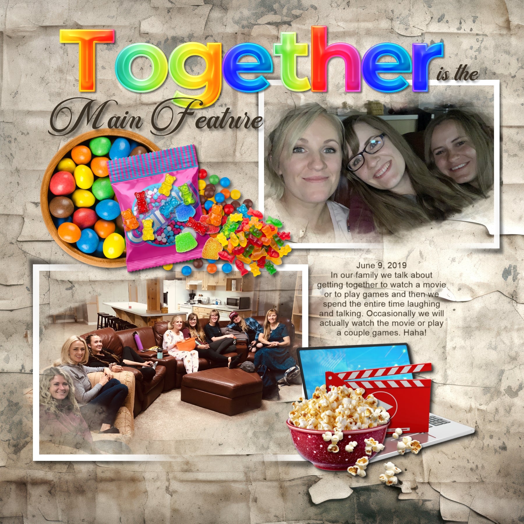 Nothing could be more fun than a family movie night at home! Relax on the couch and enjoy the movie while you drink soda, enjoy food delivery, and fight over the remote control! Great for streaming movies or watching your favorite TV series. Embellishments by Lucky Girl Creative digital art for digital scrapbooking include 3D glasses, play button, cable, cord, power cord, tv, television, remote control, audio visual, gummy bears, gummy worms, candy, malt balls, m and m's, CD, DVD, VCR, VHS, beer, disc