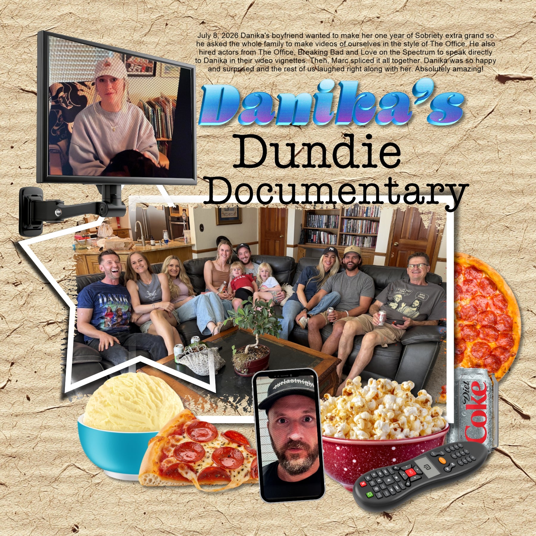 Nothing could be more fun than a family movie night at home! Relax on the couch and enjoy the movie while you drink soda, enjoy food delivery, and fight over the remote control! Great for streaming movies or watching your favorite TV series. Embellishments by Lucky Girl Creative digital art for digital scrapbooking include 3D glasses, play button, cable, cord, power cord, tv, television, remote control, audio visual, gummy bears, gummy worms, candy, malt balls, m and m's, CD, DVD, VCR, VHS, beer, disc