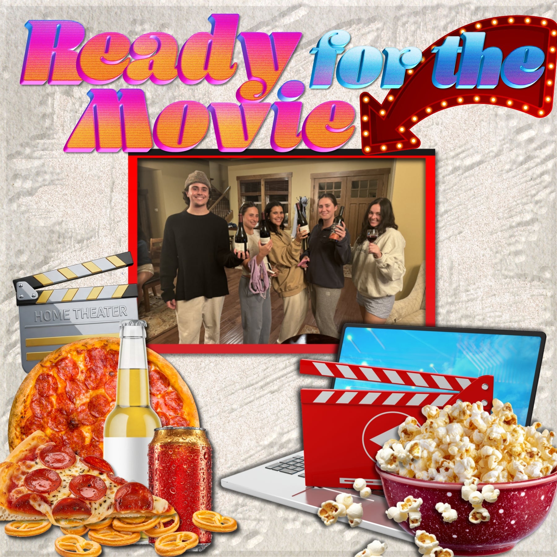Nothing could be more fun than a family movie night at home! Relax on the couch and enjoy the movie while you drink soda, enjoy food delivery, and fight over the remote control! Great for streaming movies or watching your favorite TV series. Embellishments by Lucky Girl Creative digital art for digital scrapbooking include 3D glasses, play button, cable, cord, power cord, tv, television, remote control, audio visual, gummy bears, gummy worms, candy, malt balls, m and m's, CD, DVD, VCR, VHS, beer, disc